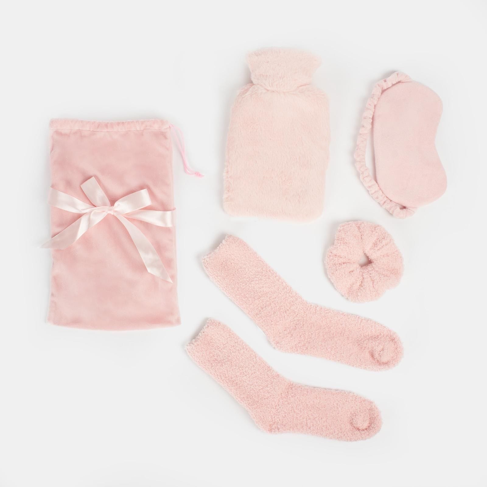 OHS Cosy Fleece Winter Hot Water Bottle 5PC Gift Set image 3