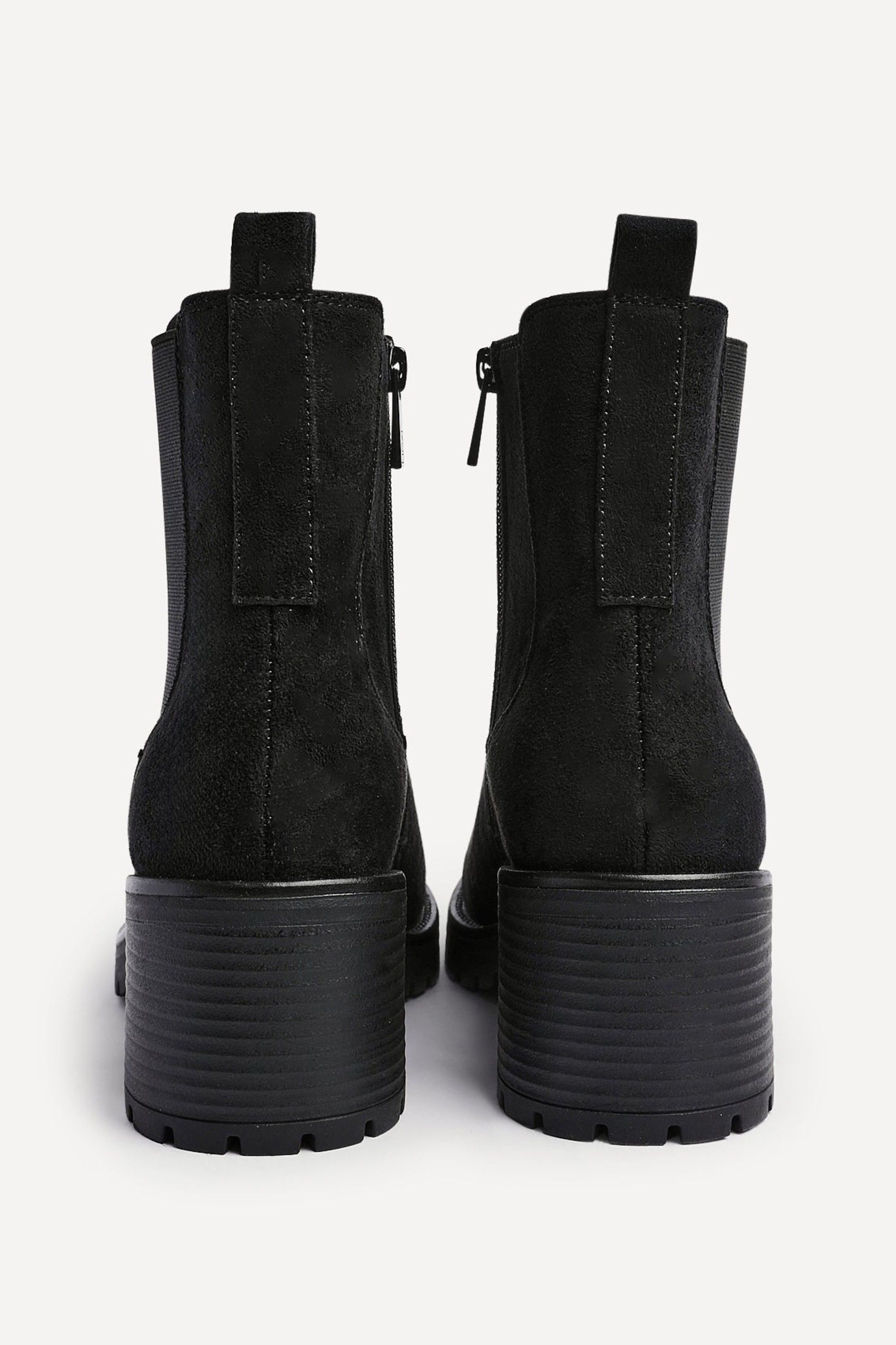 Linzi Path Black Faux Suede Chelsea Boot image 4