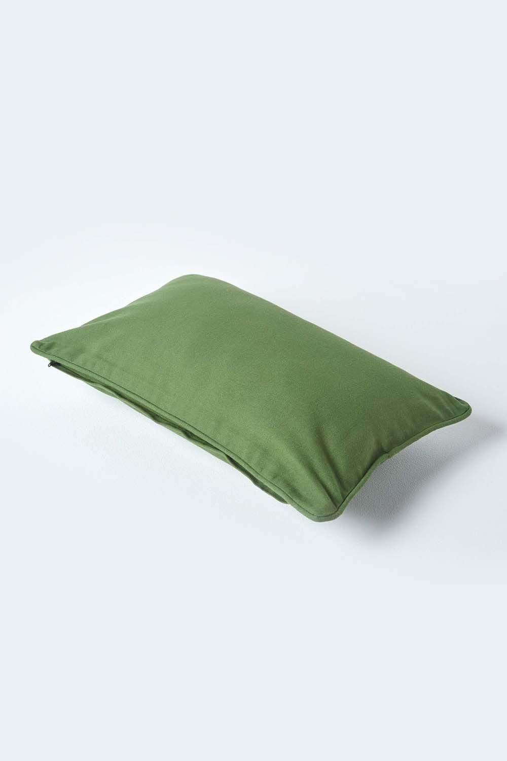 Homescapes Cotton Plain Cushion Cover image 3