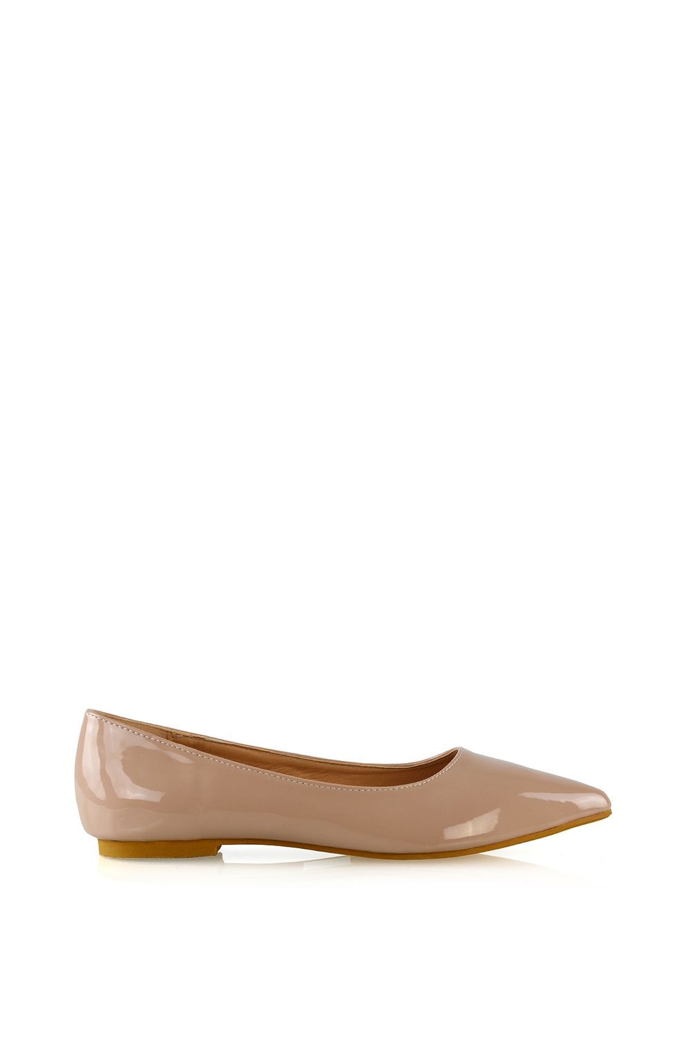 XY London 'Cordelia' Slip on Pointed Toe Flat Ballerina Pump Shoes image 1