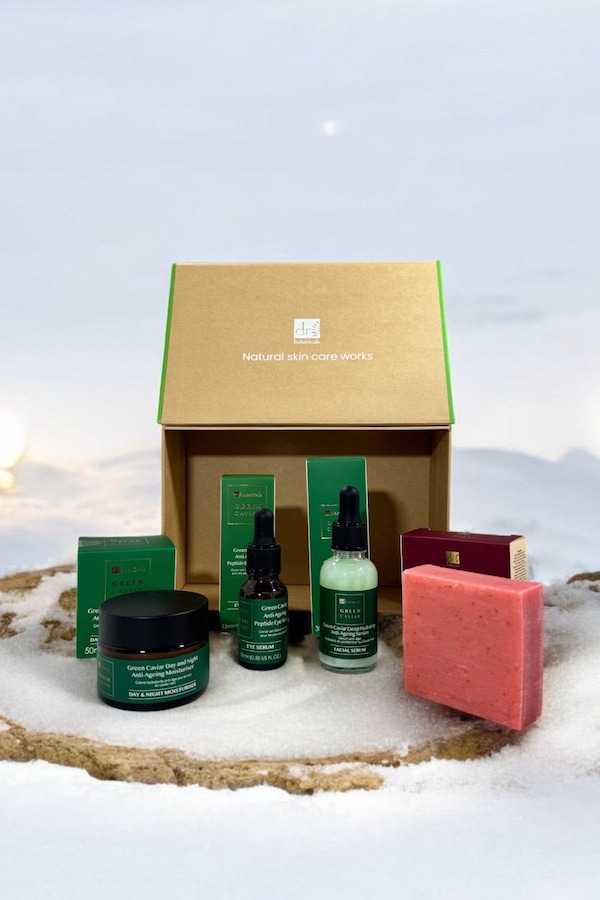 Dr. Botanicals Anti-Ageing Green Caviar Morning Skincare Summer Season Gift Set