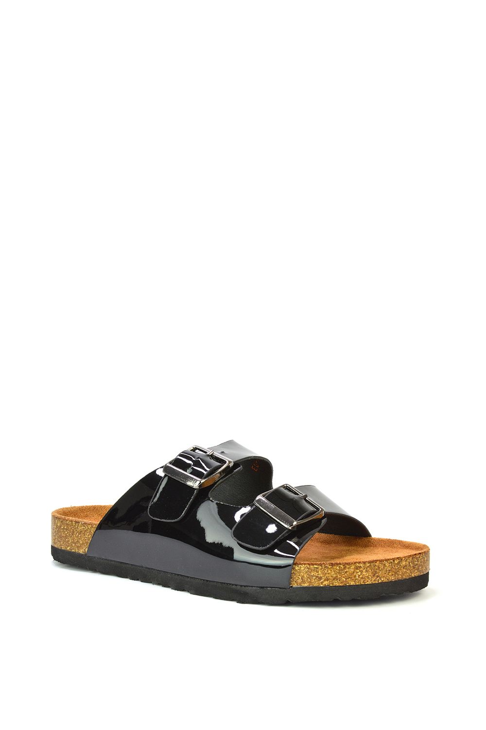 XY London 'Star' Double Strap Buckle Up Summer Slip On Flat Sandals image 3
