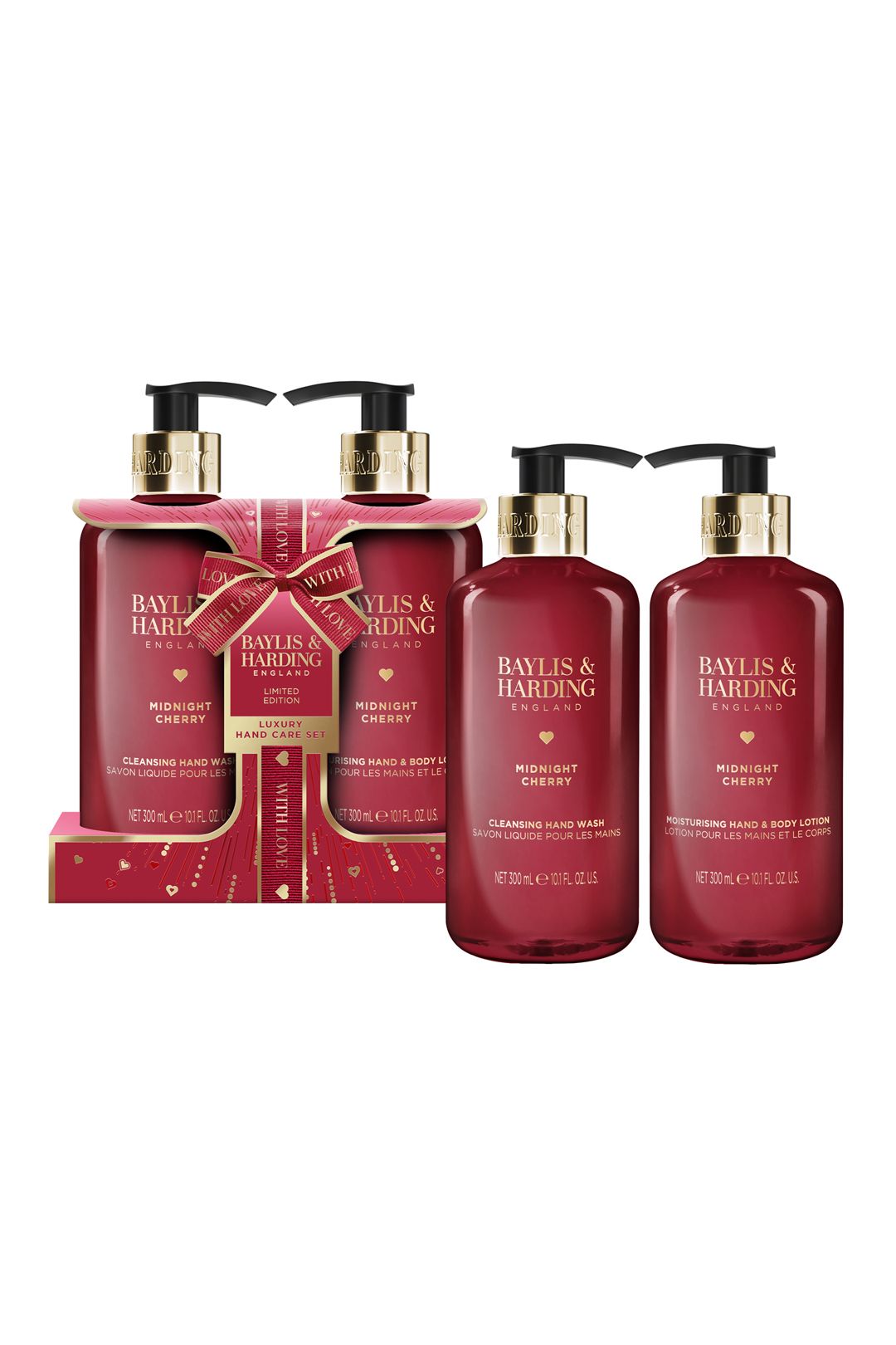 Baylis & Harding Midnight Cherry Luxury Hand Care Gift Set Multi image 3