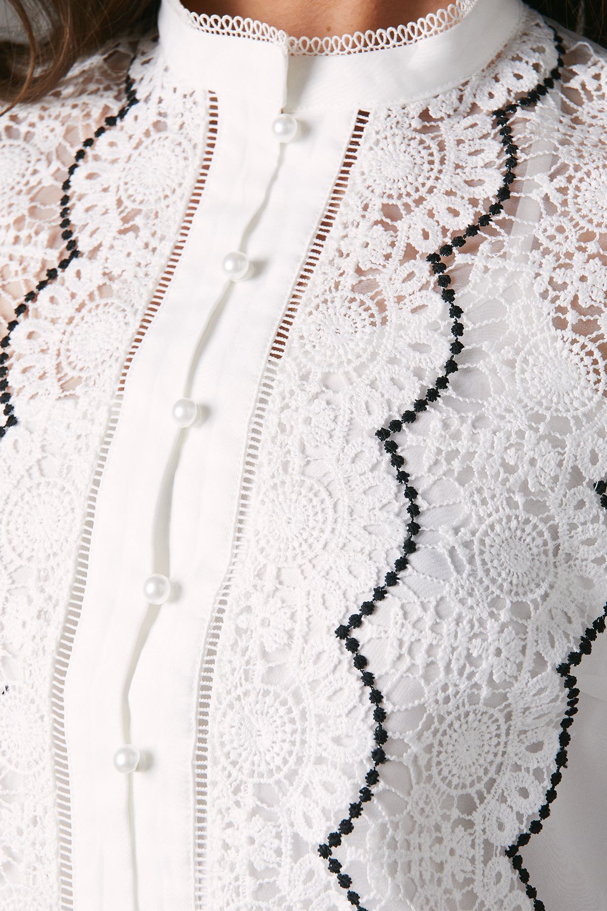 Coast Lace Organza Blouse Ivory image 5