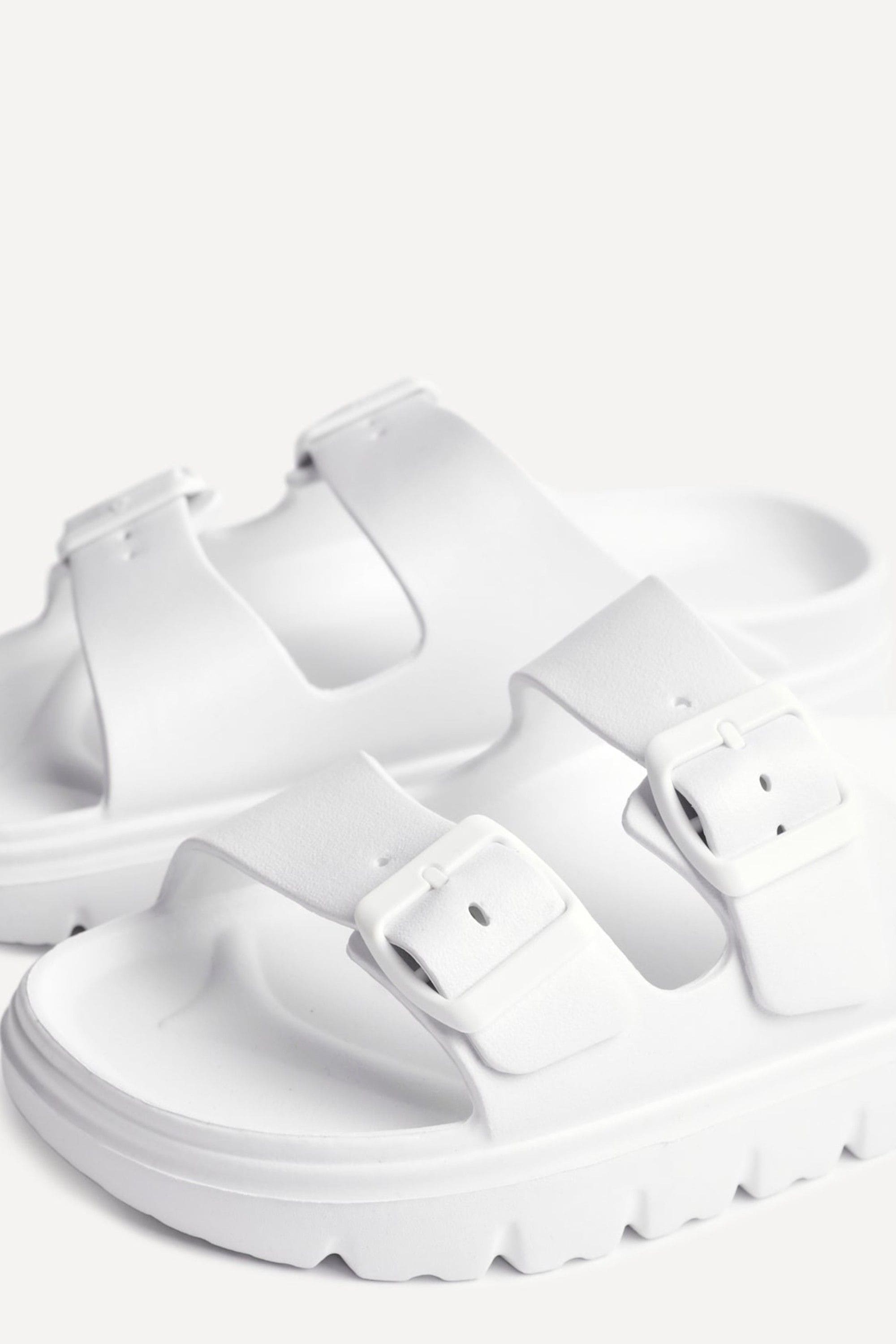Linzi Sirocco White Platform Slider Sandals image 4