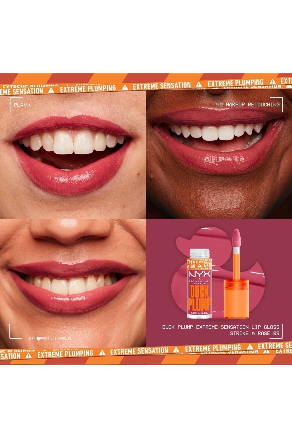 NYX Professional Makeup Duck Plump Lip Plumping Gloss Strike A Rose image 5