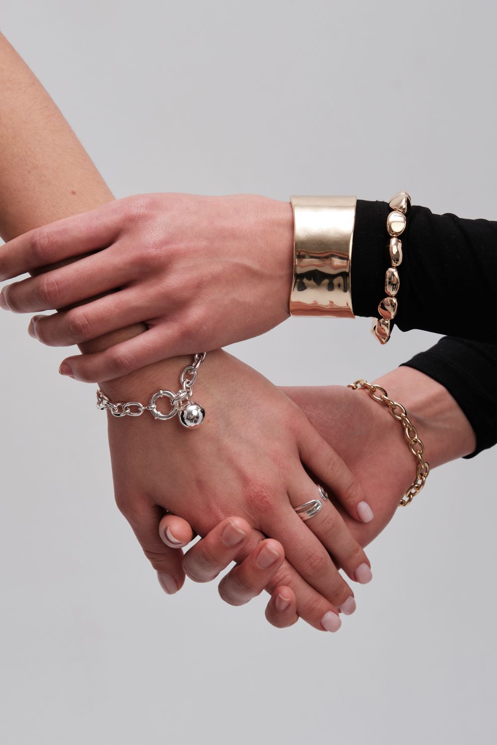 Jon Richard Jon Richard Gold Plated Polished Nugget Bracelet image 2