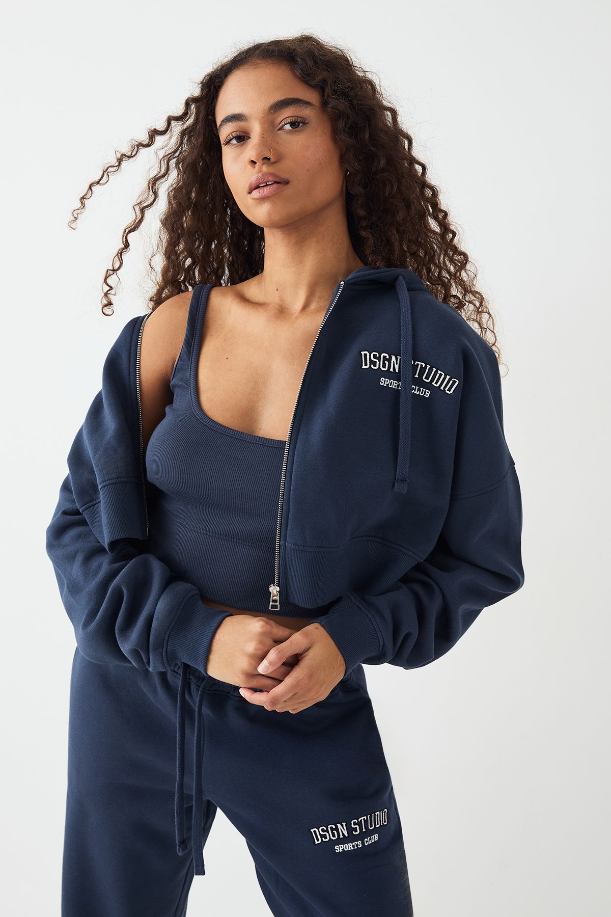 DSGN Studio DSGN Studio Applique 3 Piece Tracksuit Navy image 4