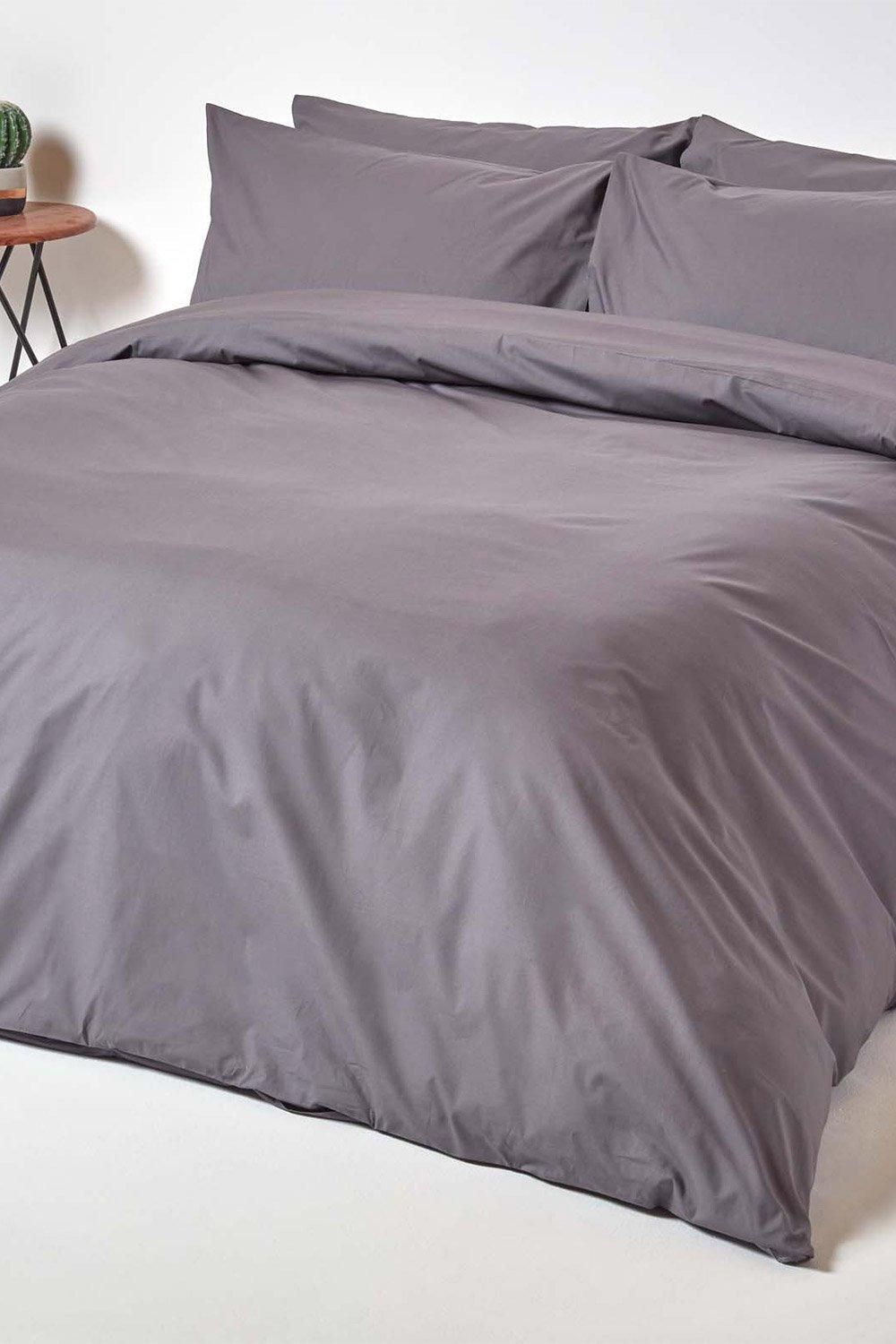 Homescapes Egyptian Cotton Duvet Cover with Pillowcase, 200 TC image 2