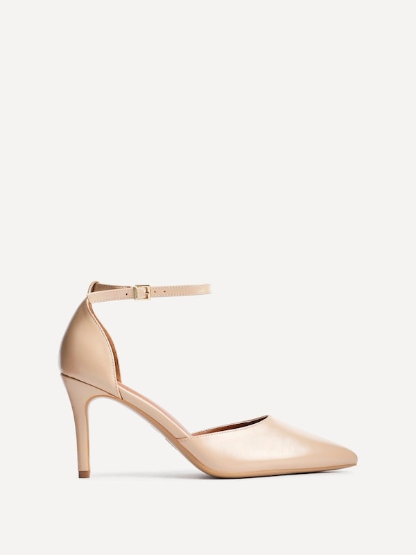 Linzi Thea Camel Faux Leather Classic Stiletto Court Heel