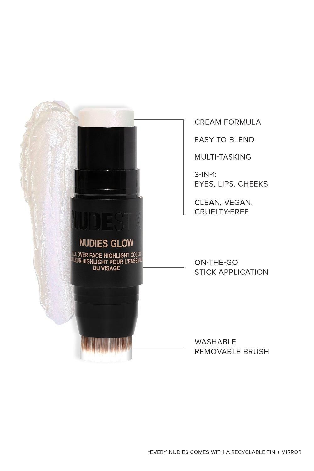 Nudestix Nudies Glow All Over Face Highlighter Illumi_naughty image 4