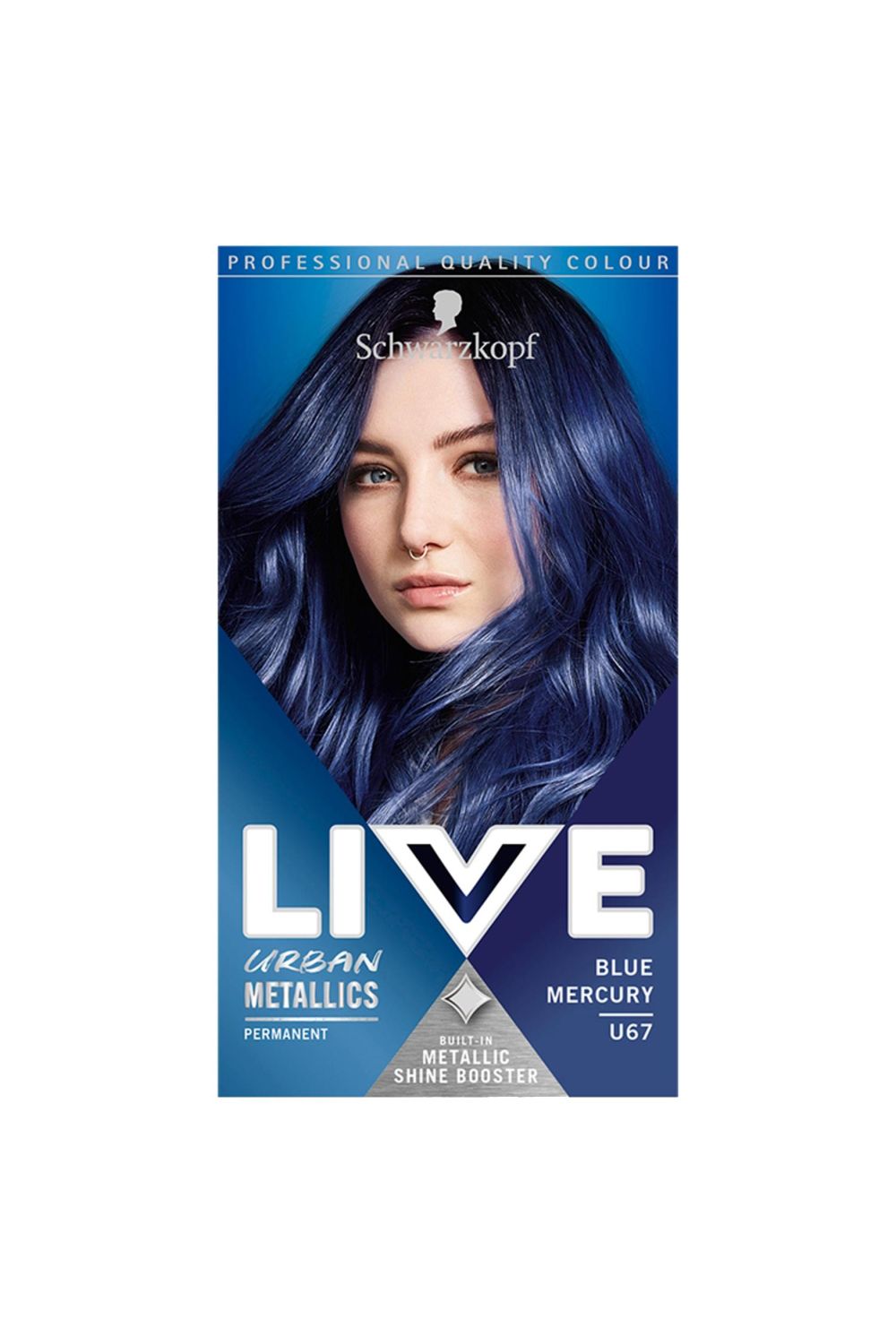 Schwarzkopf Live Intense Colour 'Hair Dye' U67 Blue Mercury image 1