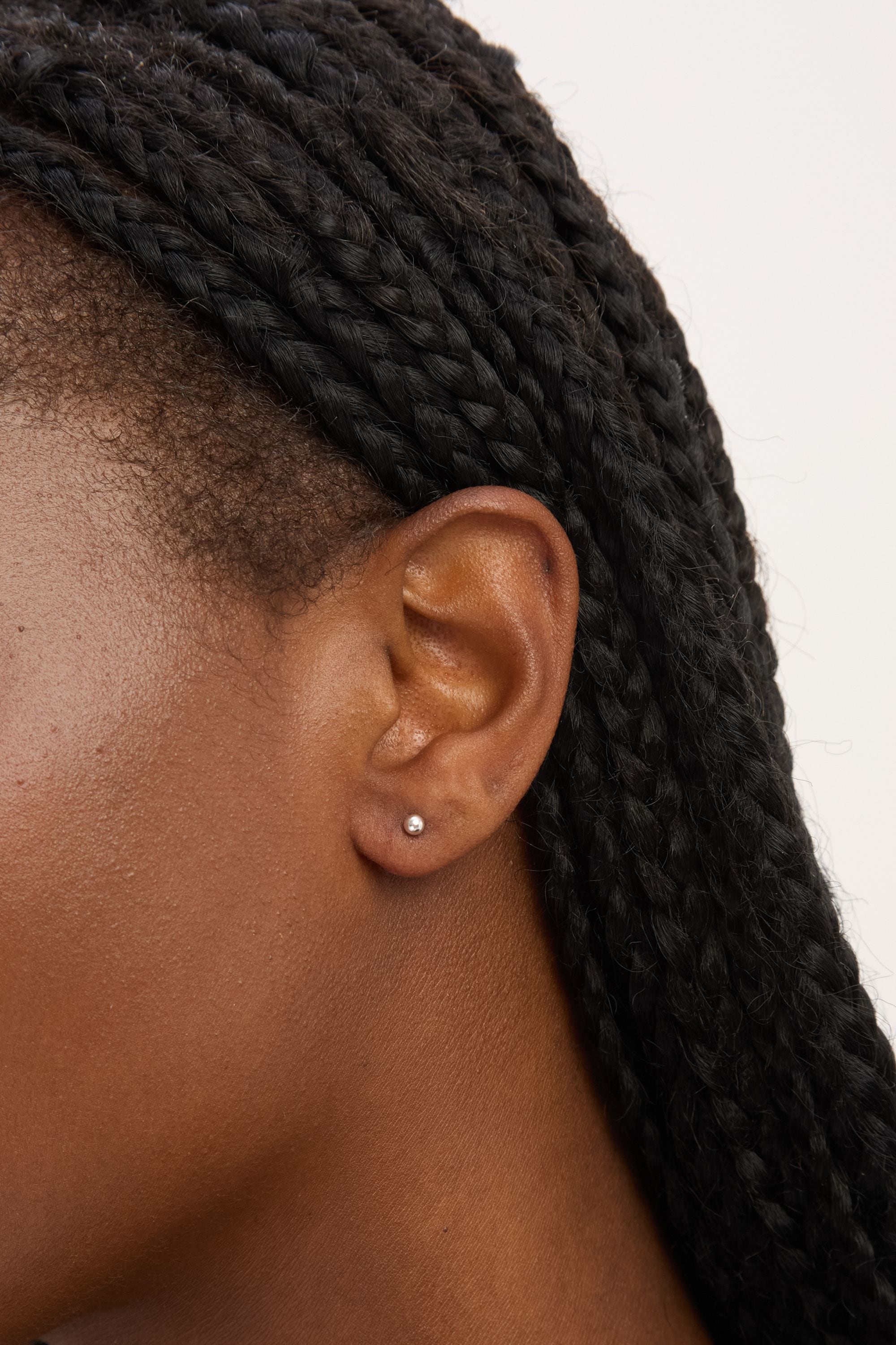 Simply Silver Sterling Silver 925 Polished Ball Stud Earrings image 2