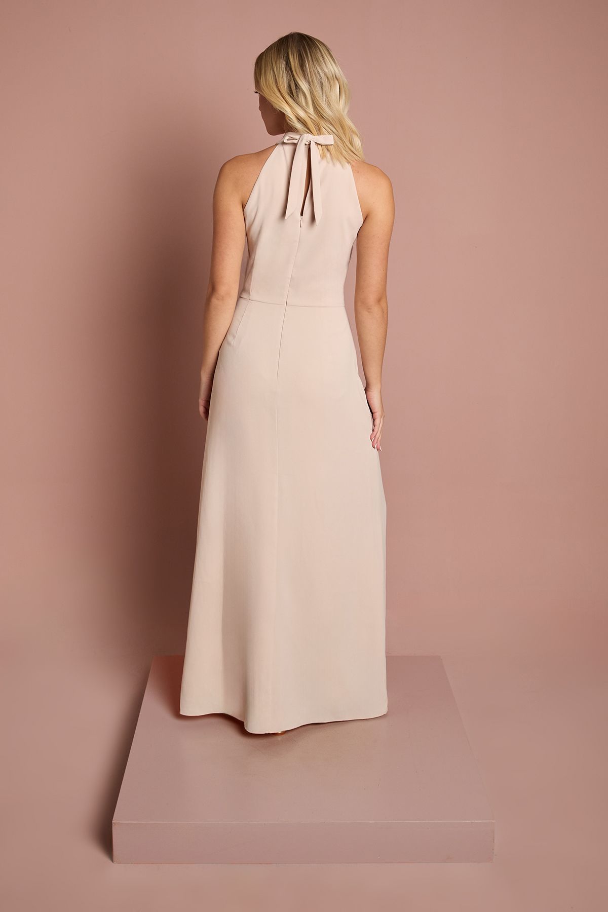 Coast Teen Coast Halterneck Bridesmaid Dress Champagne image 3