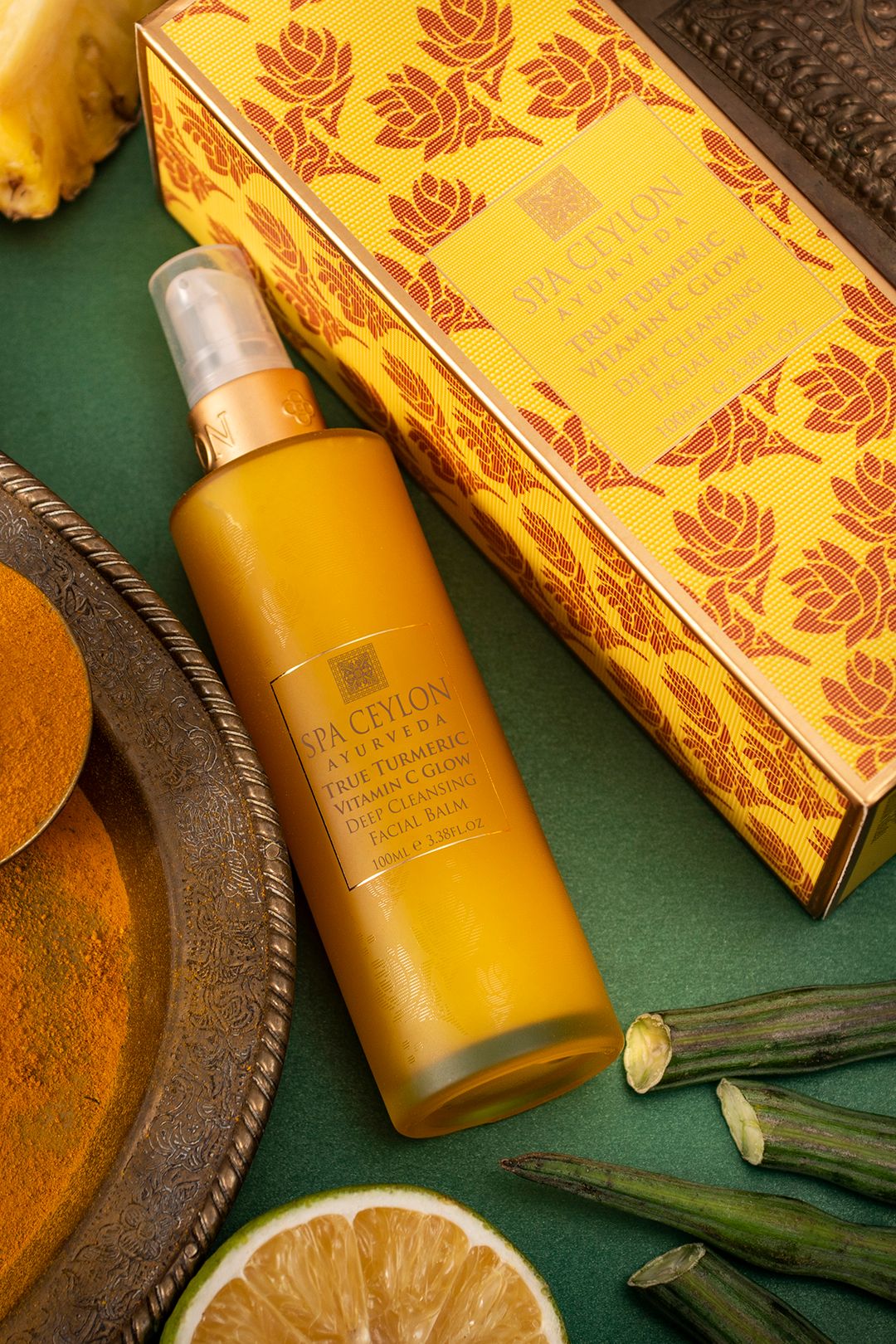 Spa Ceylon True Turmeric - Vitamin C Glow Deep Cleansing Facial Balm -100ml image 2