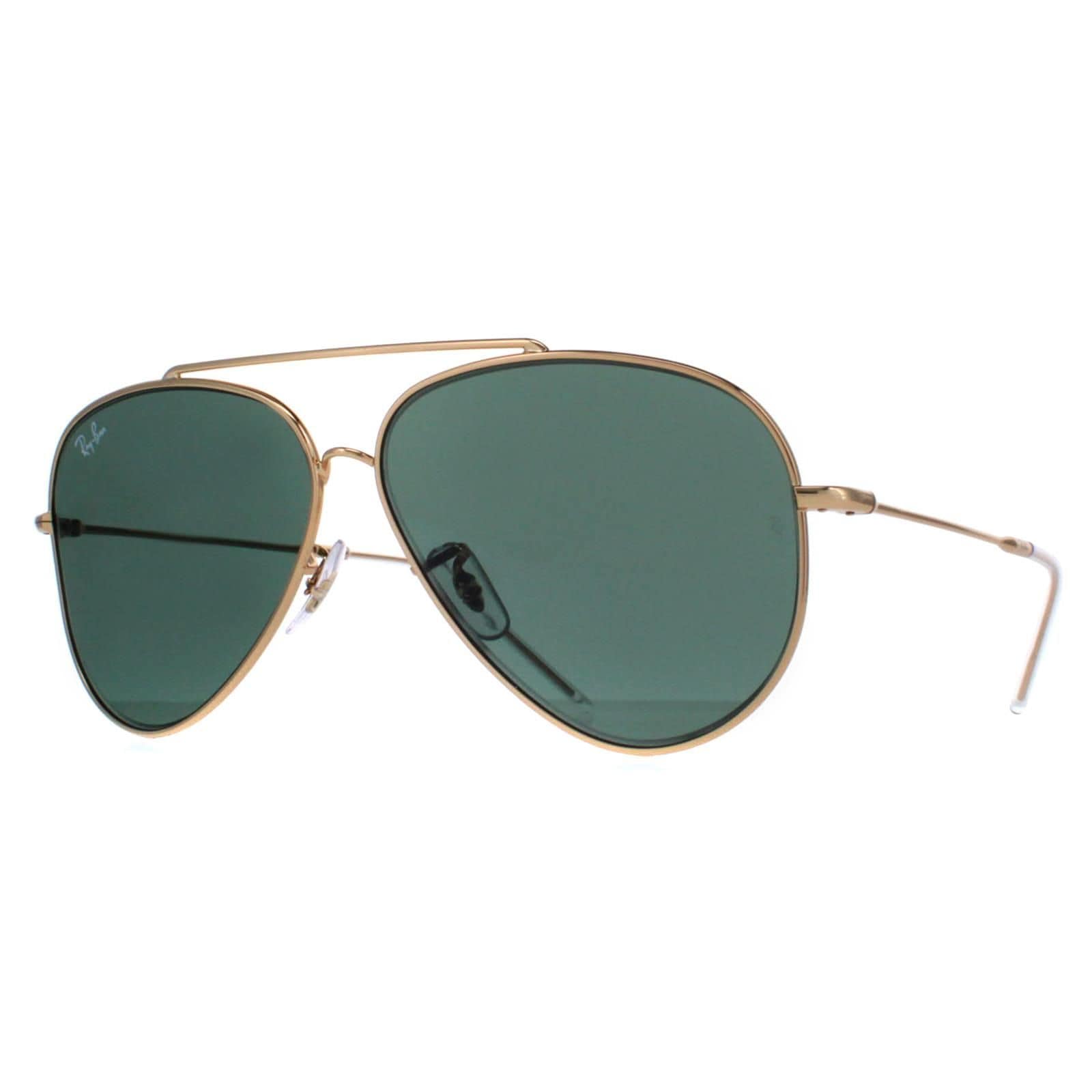 Ray-Ban Aviator Gold Green RB0101S Aviator Reverse image 2