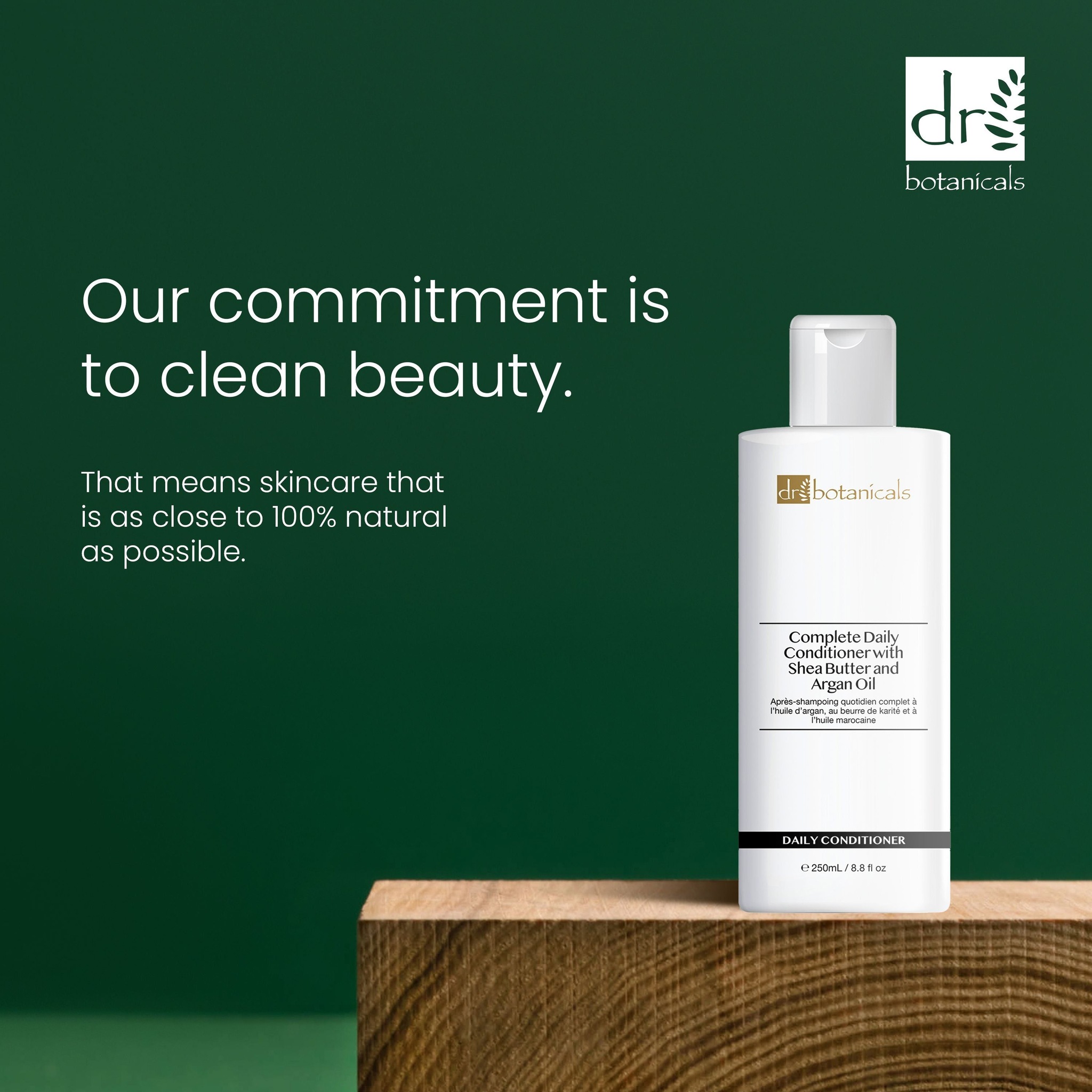 Dr. Botanicals Moroccan Oil, Shea Butter & Argan Oil Complete Daily Conditioner 250ml image 3