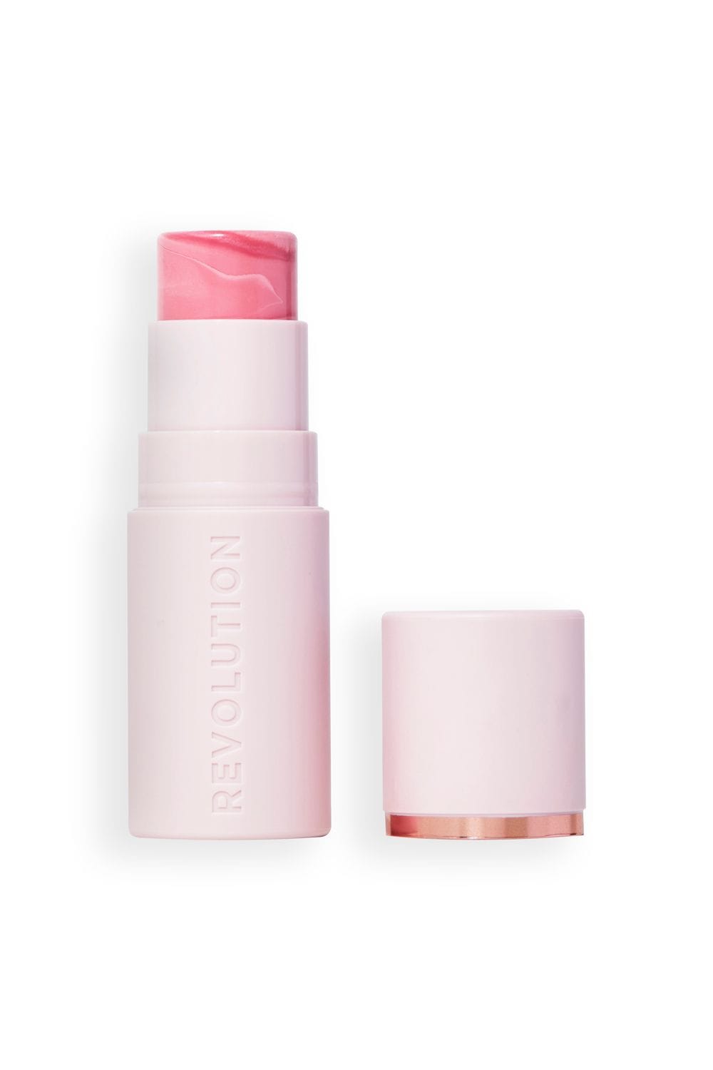 Revolution Skin Silk Marble Blush Stick 4.5g Pinched Light Pink image 1