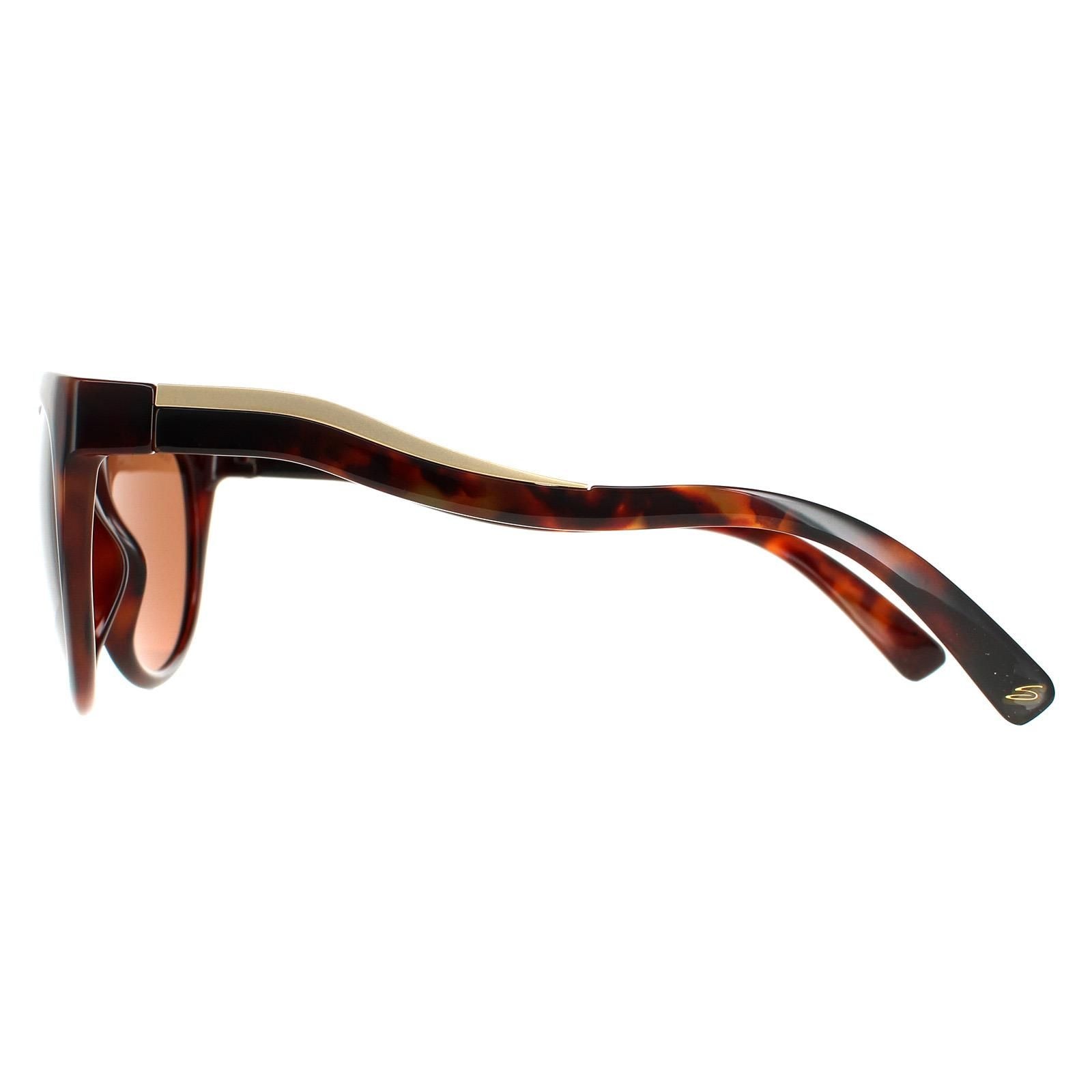 Serengeti Cat Eye Red Moss Tortoise Matte Champagne Gold Polarized Drivers Lia Sunglasses image 3
