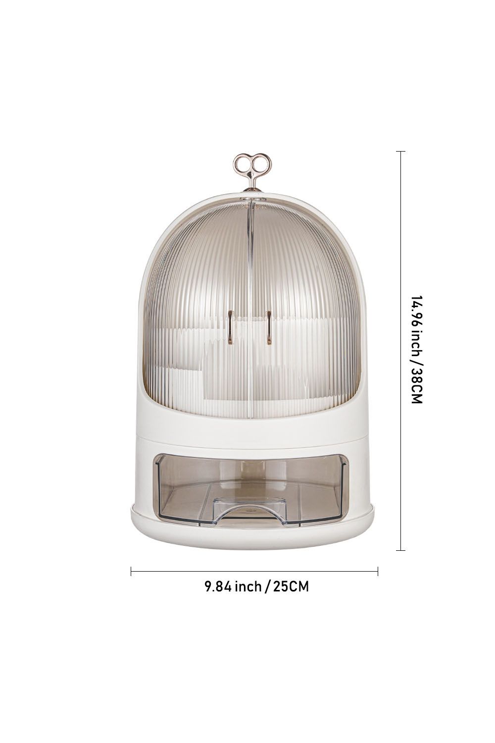 SHEONLY Freestanding Large Rotating Makeup Organizer Storage Box image 6