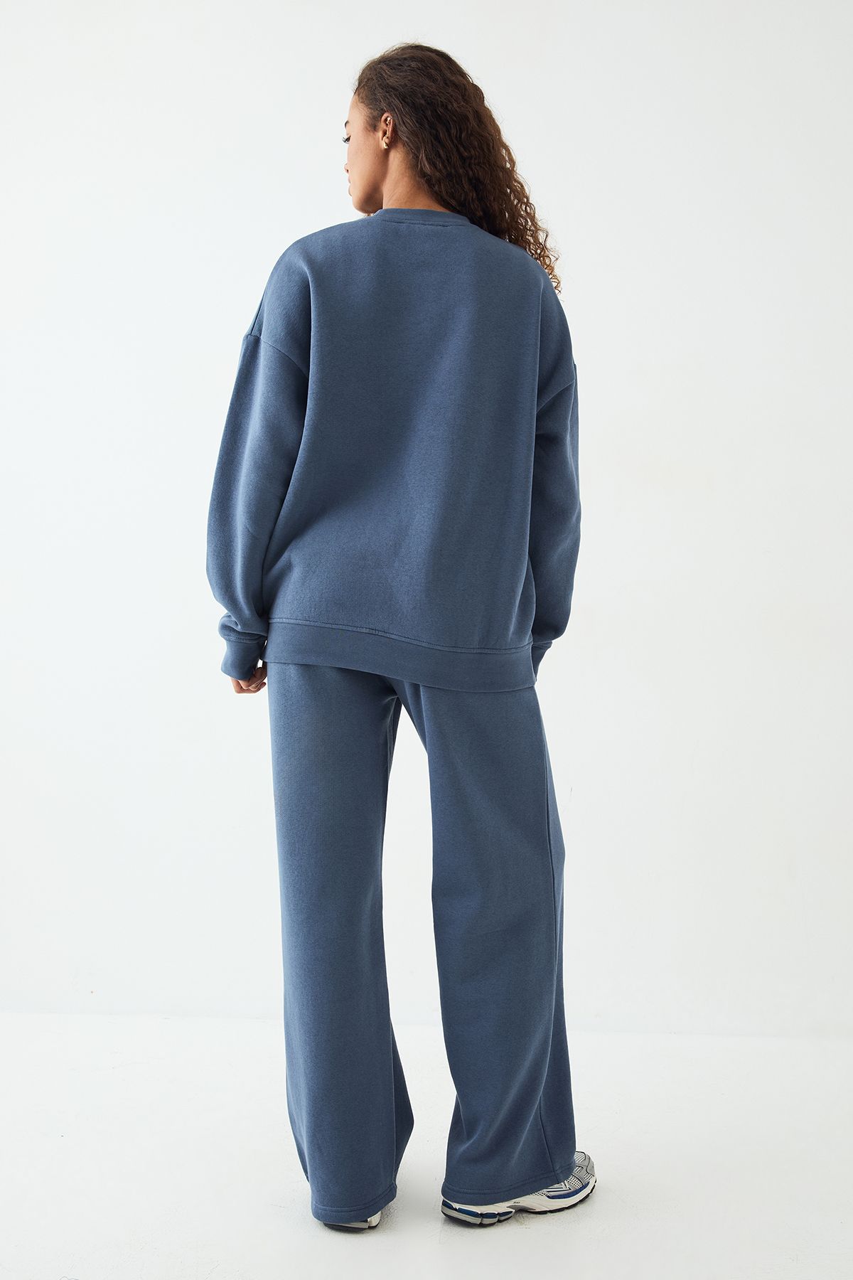 DSGN Studio DSGN Studio Wellness Club Oversized Sweatshirt Tracksuit Navy image 2