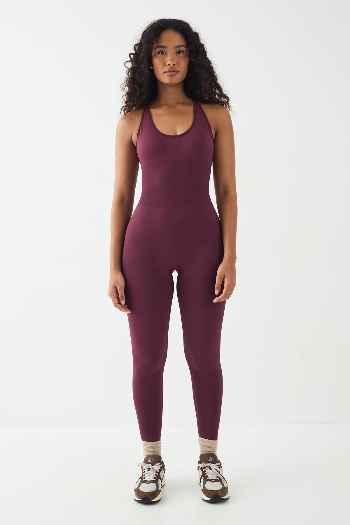 DSGN Studio DSGN Studio Sports Ultra Sculpt Cross Back Unitard Plum image 5
