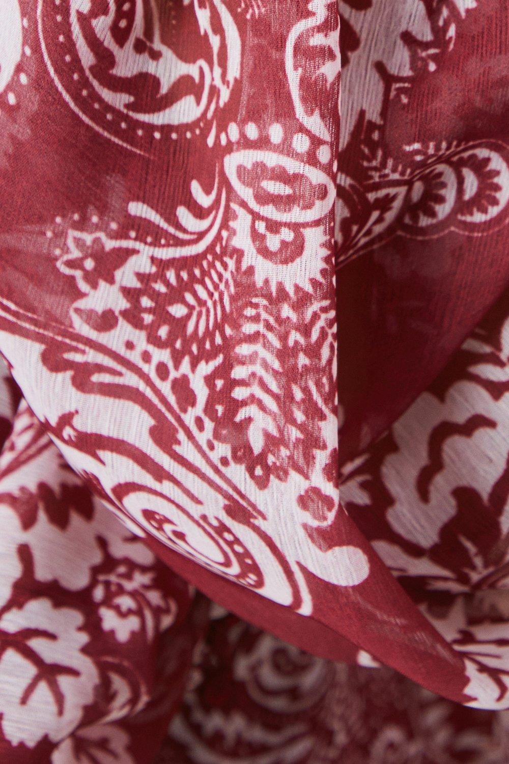 Oasis Trim Insert Chiffon Mini Dress image 5