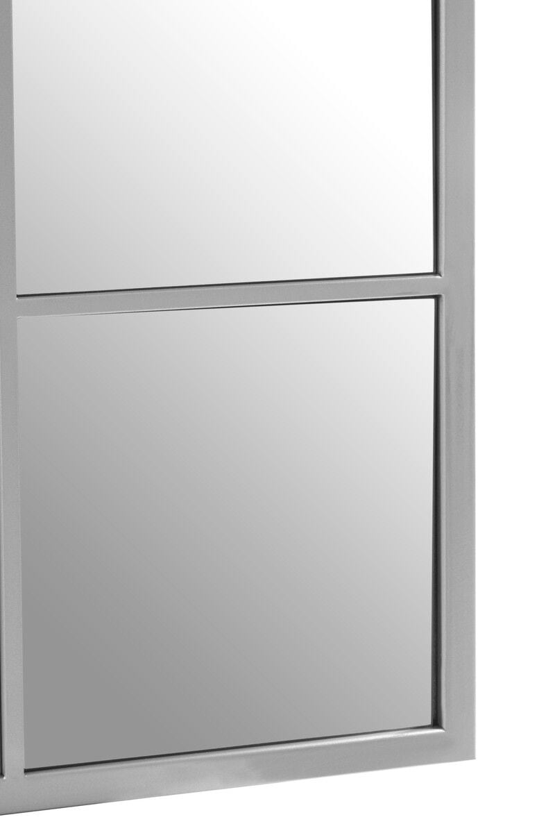 Orsina Large Silver Frame Wall Mirror, Reflective Wall Mirror For Modern Interiors, Mirror With Metal Frame image 4