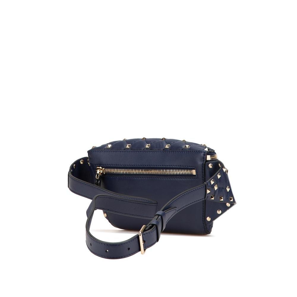 Valentino Preloved Quilted Leather Belt Bag Wo - Blue image 2