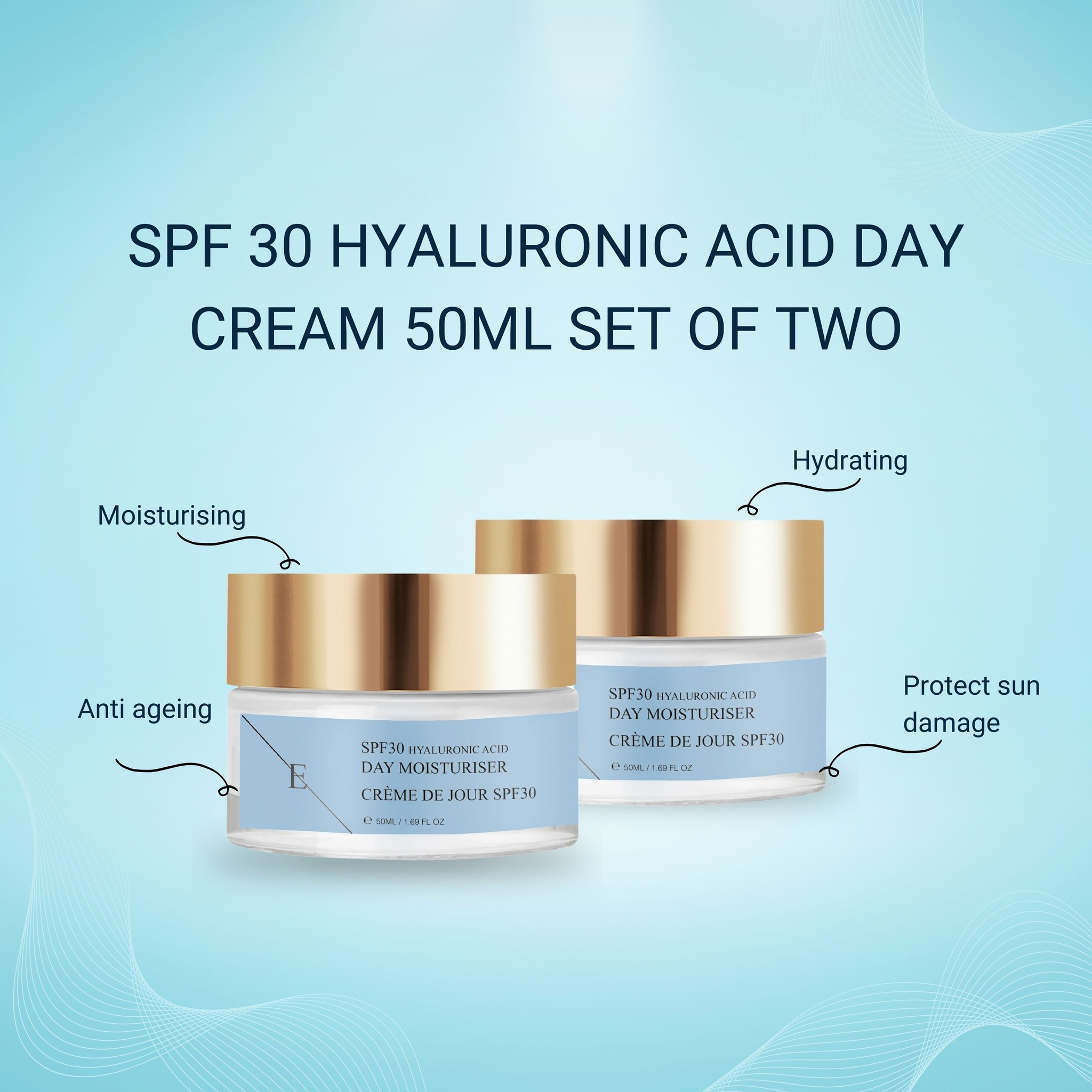 Erth Skin London 2x SPF 30 Hyaluronic Acid Day Cream 50ml image 2