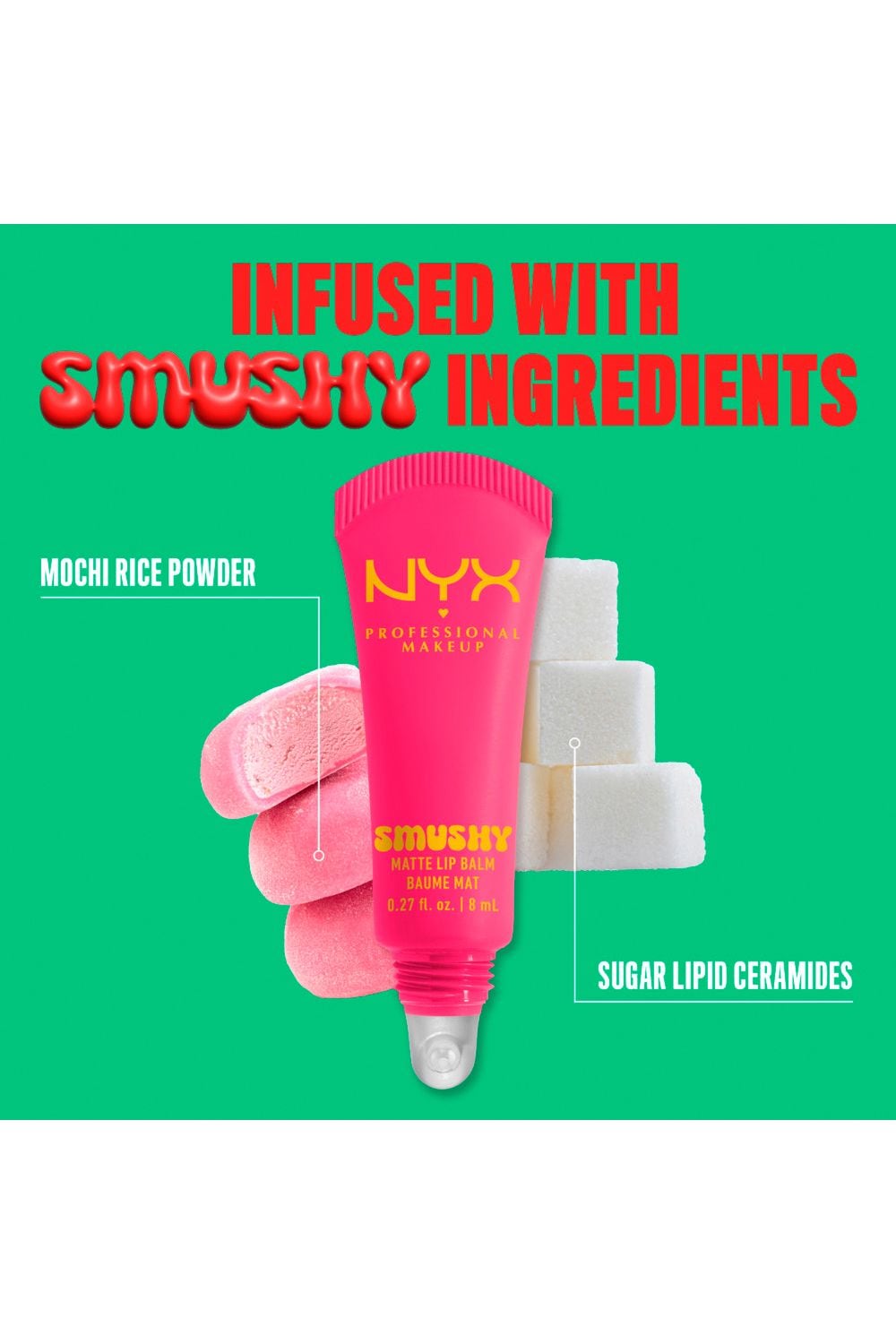 NYX Professional Makeup Smushy Matte Lip Balm 8ml Sweet Smack image 10