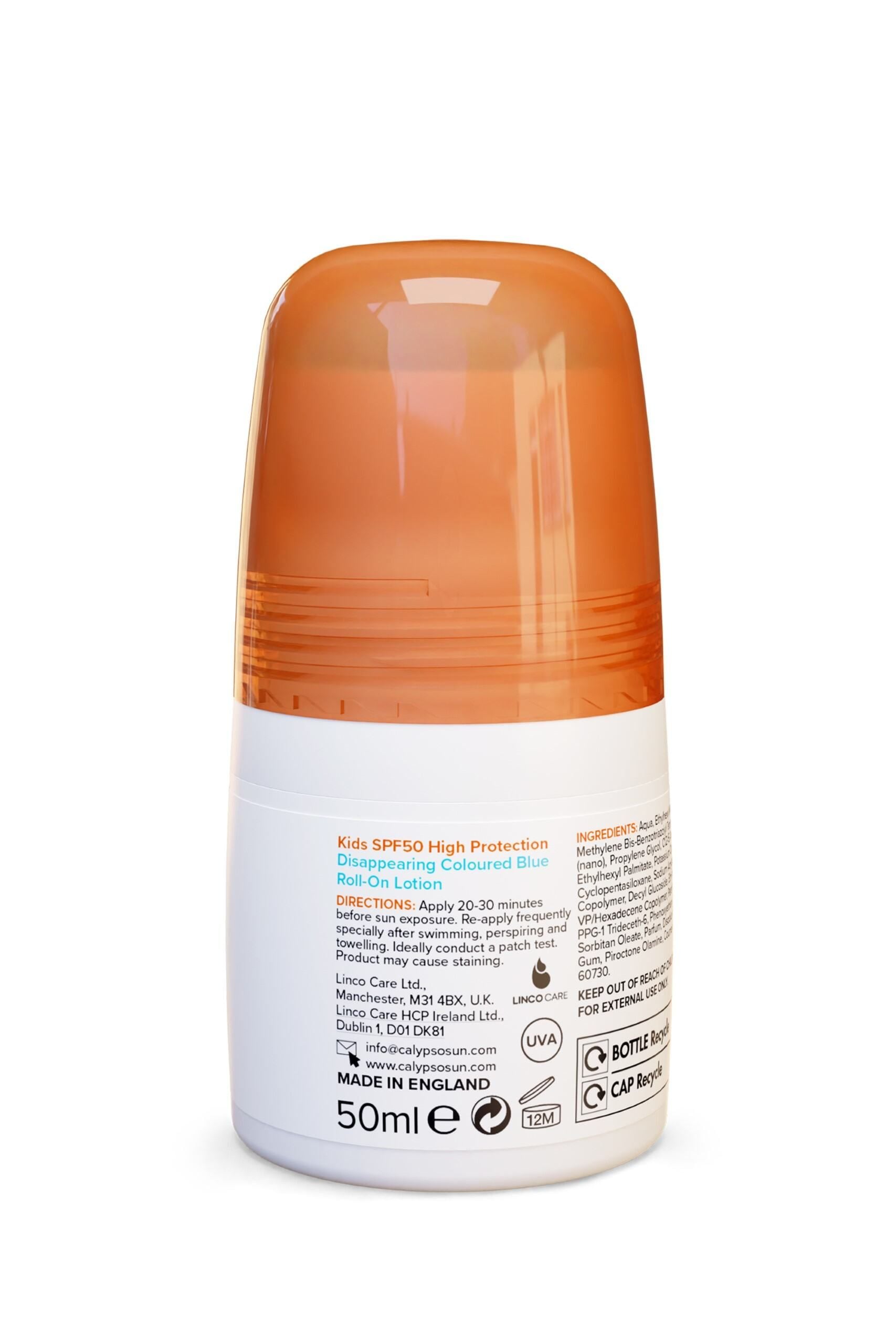 Calypso Kids Disappearing Coloured Roll-On SPF50 image 2