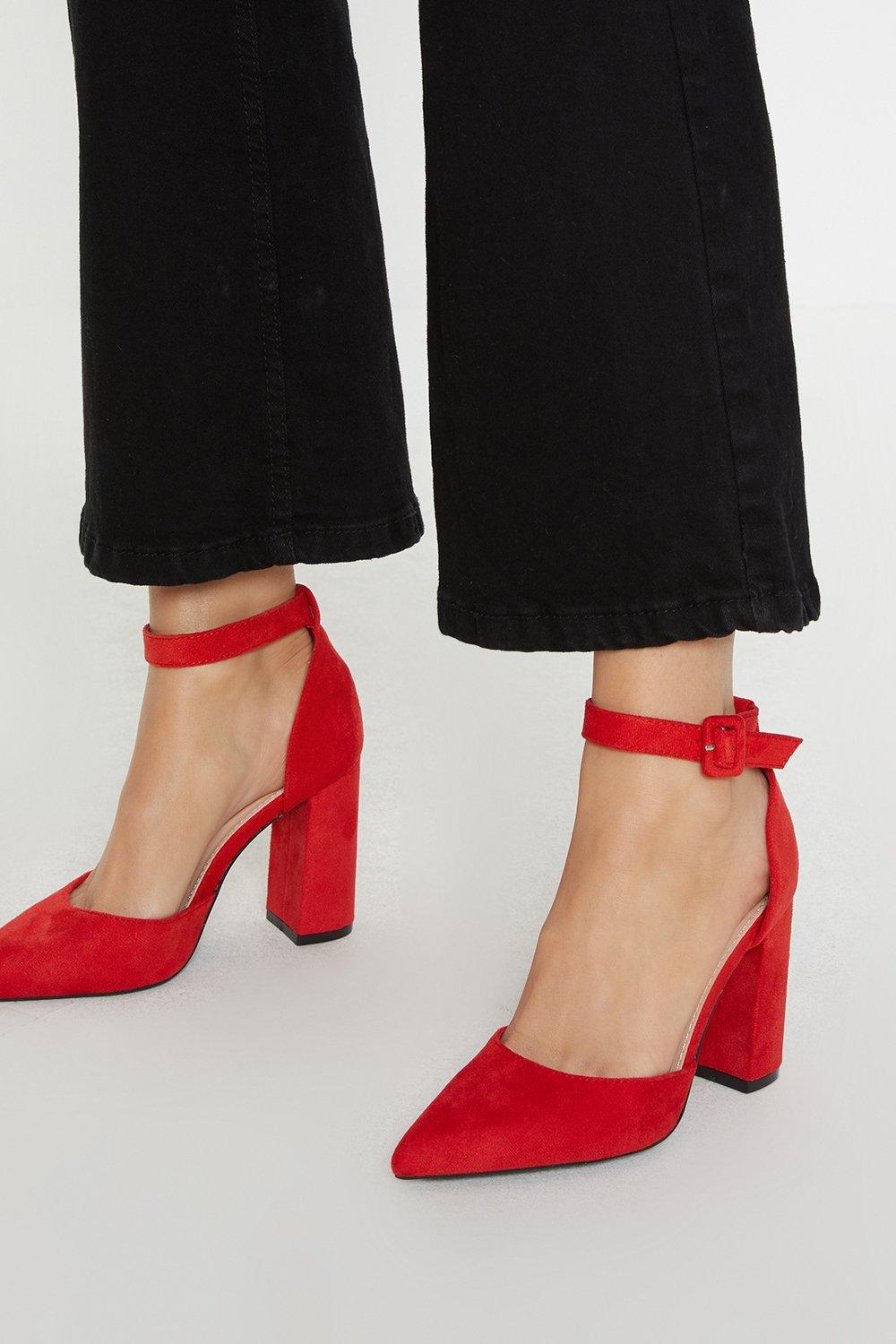Block Heel Chaussures Dorothy Perkins Dorothy Perkins Red Edie