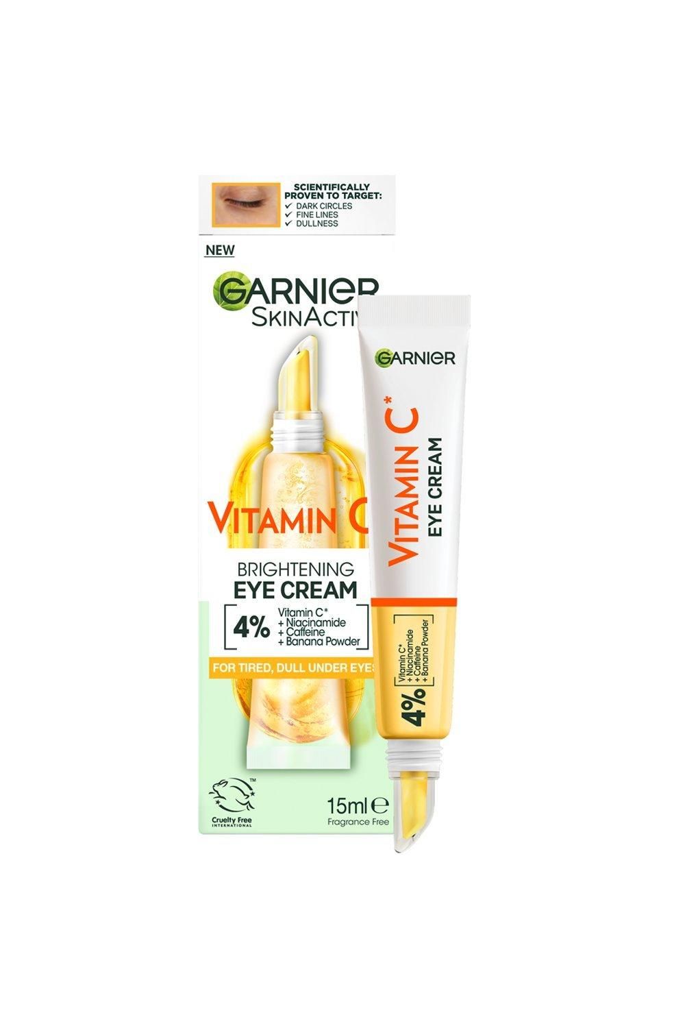 Garnier Brightening 4% Vitamin C, Niacinamide, Caffeine & Banana Powder Eye Cream Multi image 1