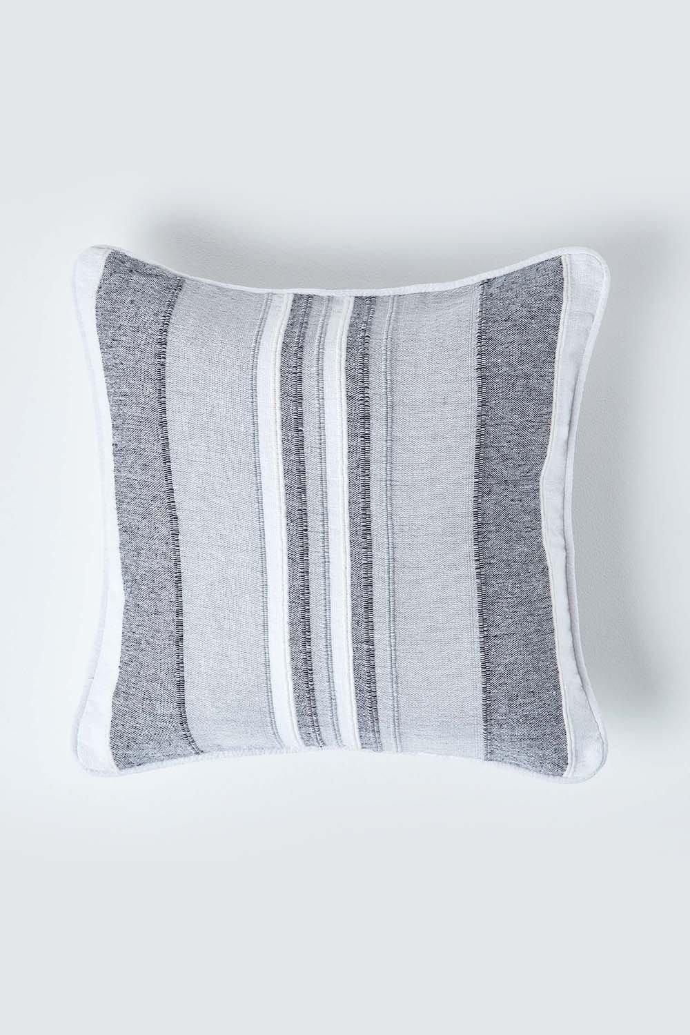 Homescapes Cotton Striped Morocco Cushion Cover image 1