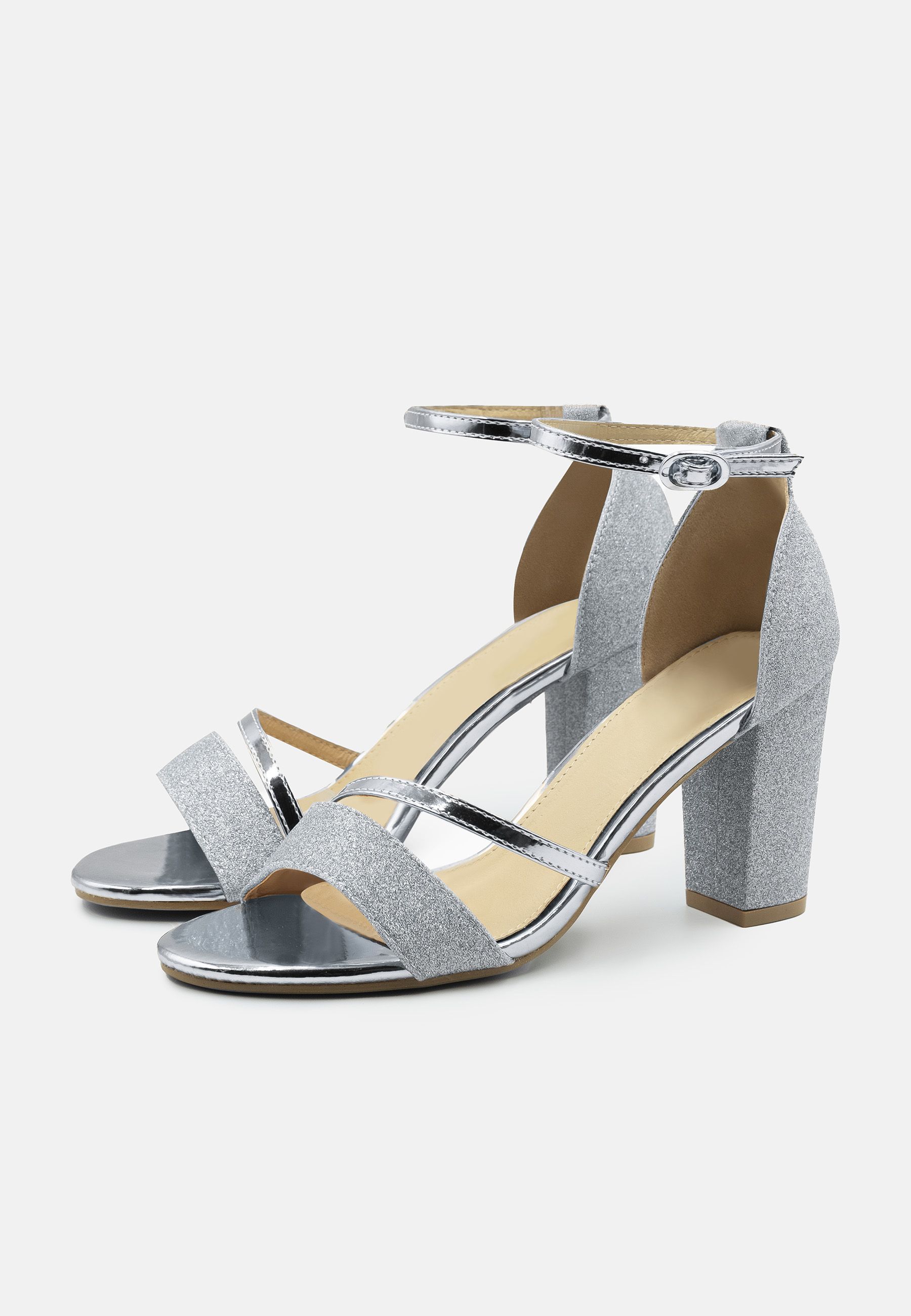 Where's That From 'Perla' Mid High Block Heel Sandals With Ankle Strap image 4