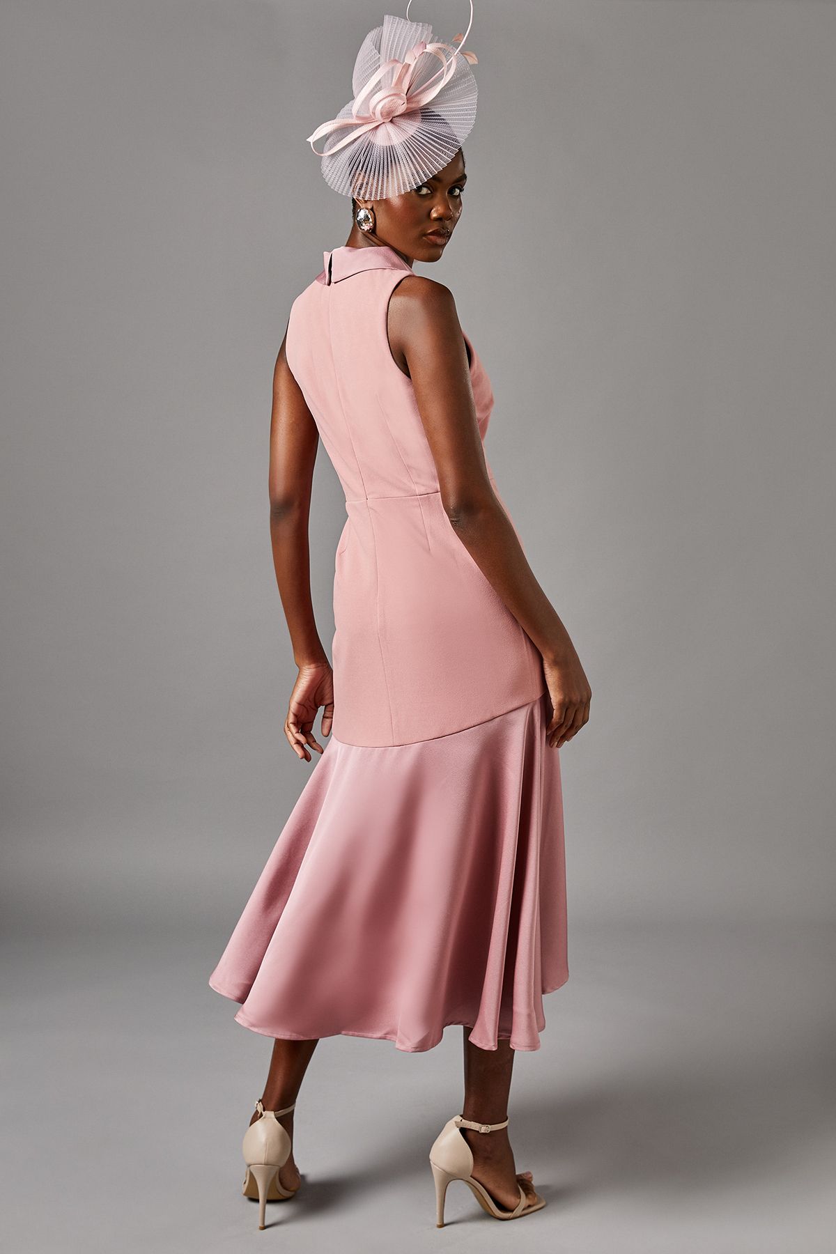 Coast Tux Sleeveless Midi Dress Mauve image 3