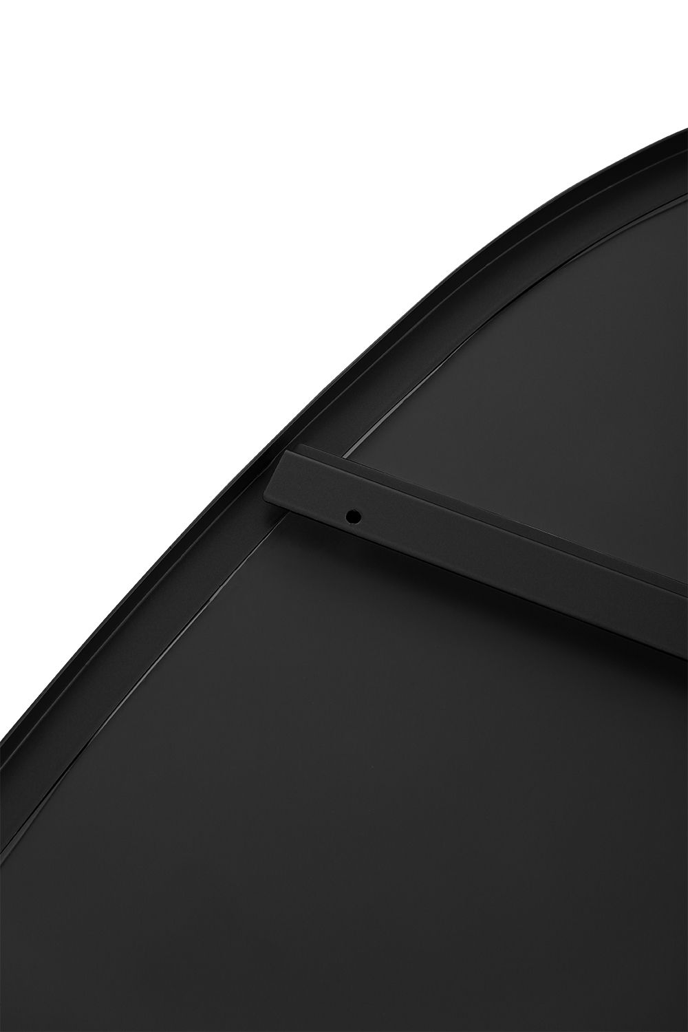 Living and Home Teardrop-Shaped Wall-Mounted Bathroom Mirror with Metal Frame & Anti-Shatter Backing image 7