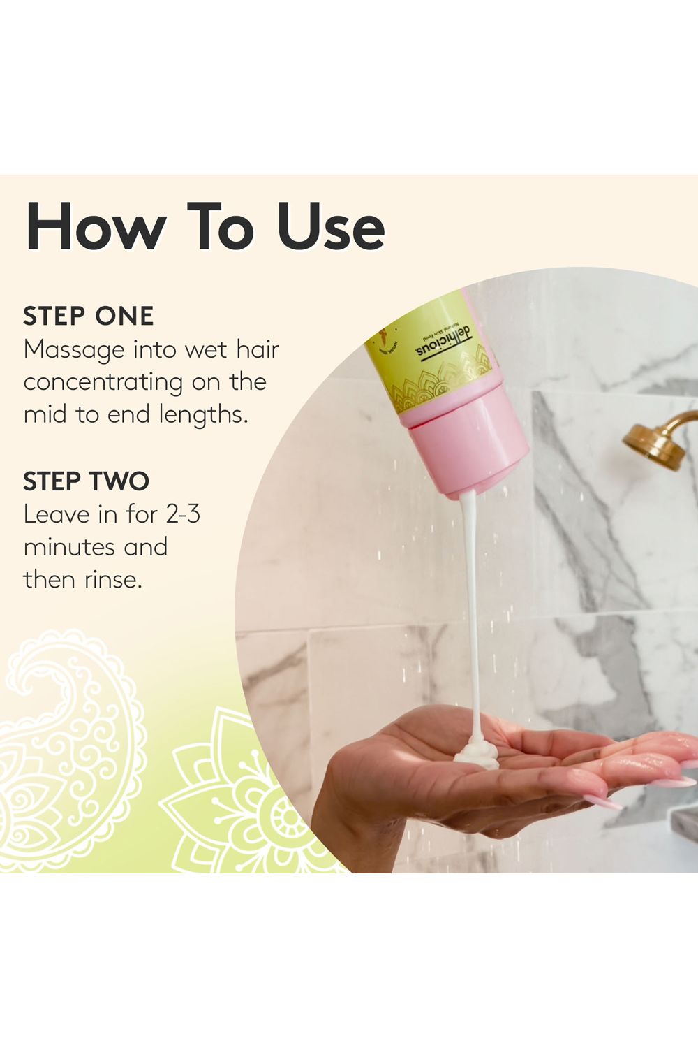 Delhicious Rich Roots Repair & Shine Conditioner - Amla & Rosemary 250ml Multi image 4