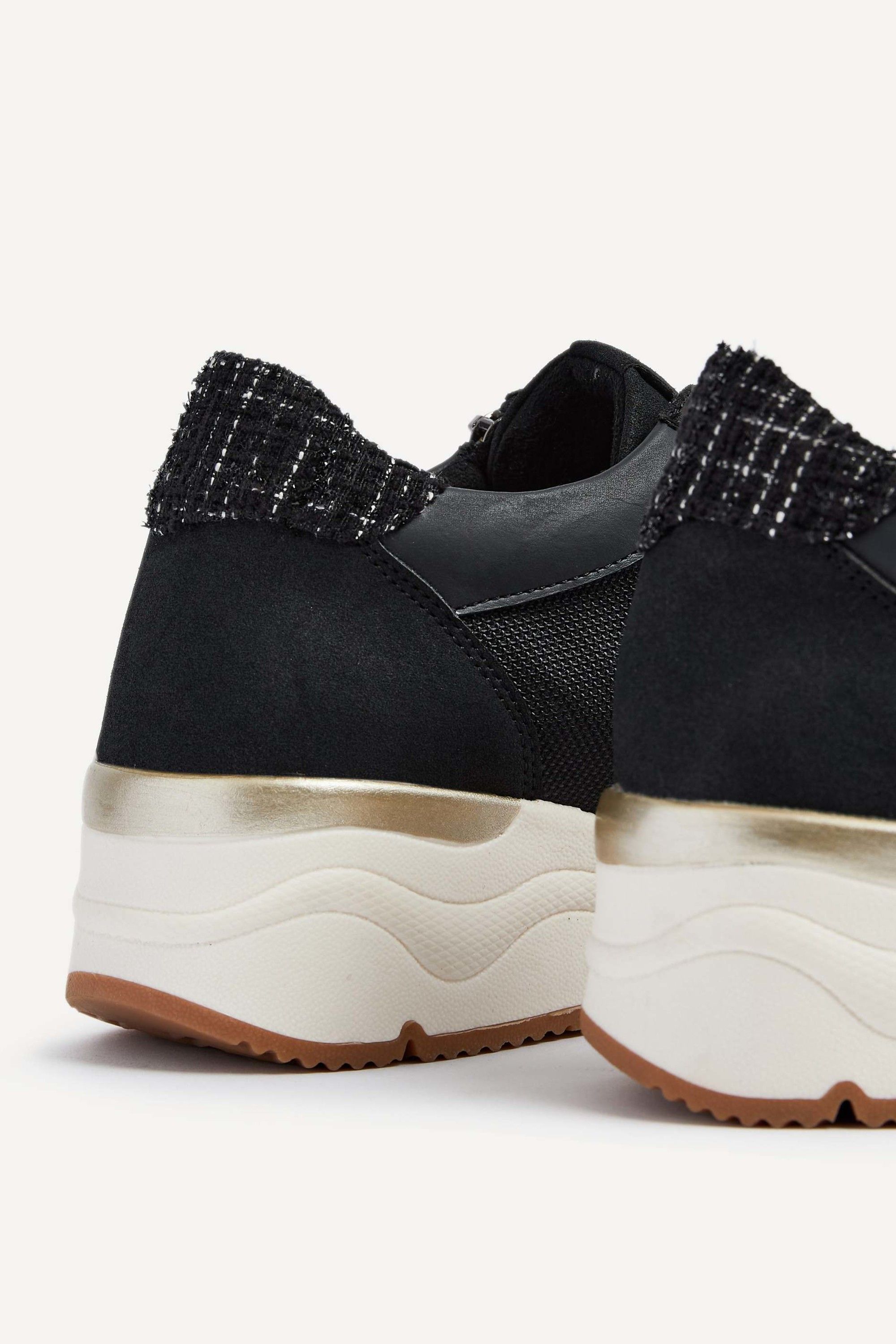 Linzi Luca Black Wedge Trainer image 5