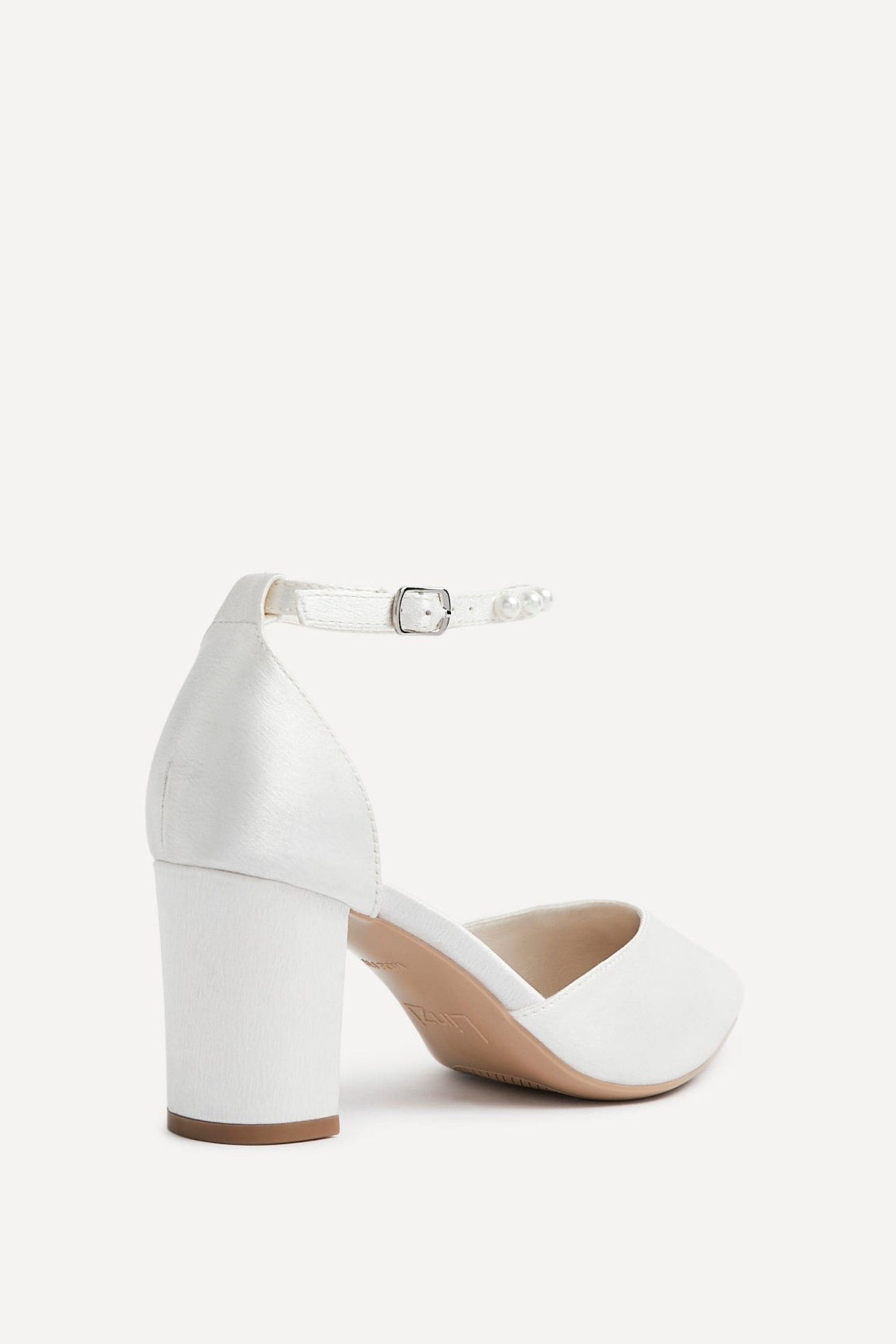 Linzi Elowen Bridal Wide Fit Ivory Satin Court Heel image 5