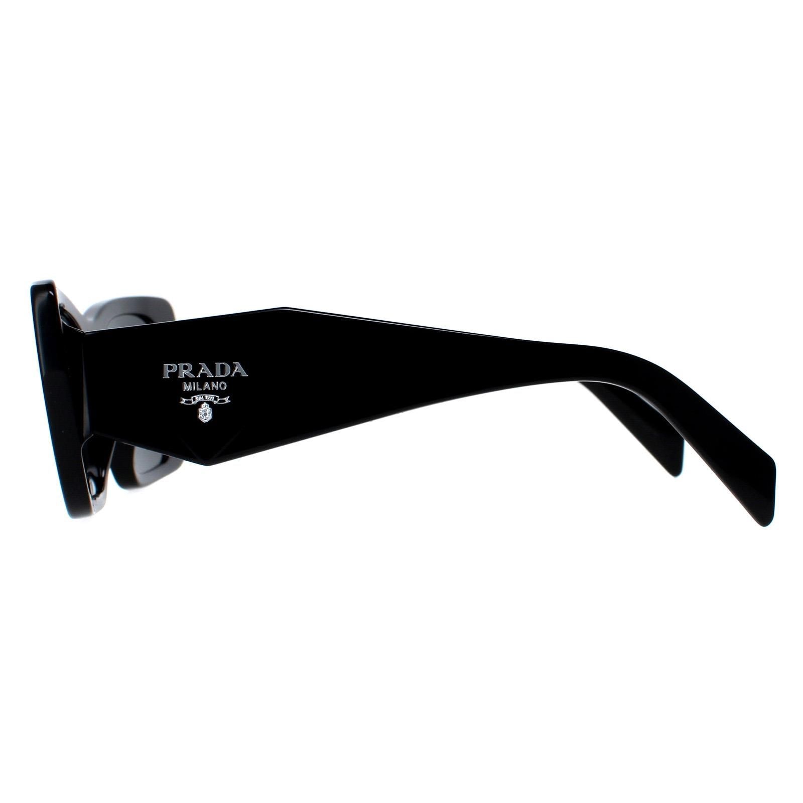 Prada Rectangle Black Dark Grey PR08YS image 4