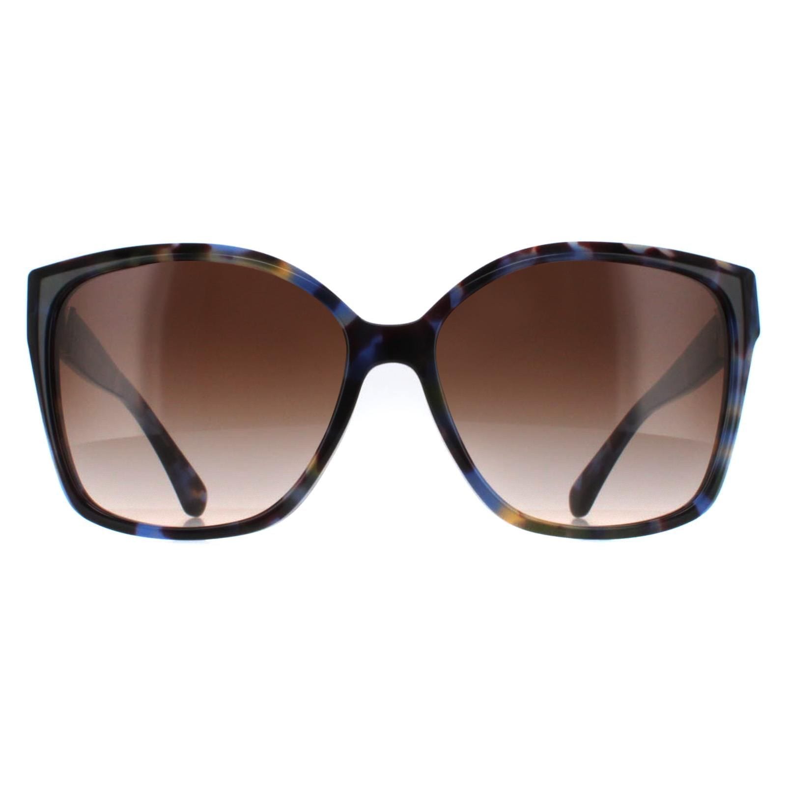 Michael Kors Square Bright Blue Tortoise Brown Gradient MK2201 Malia image 1