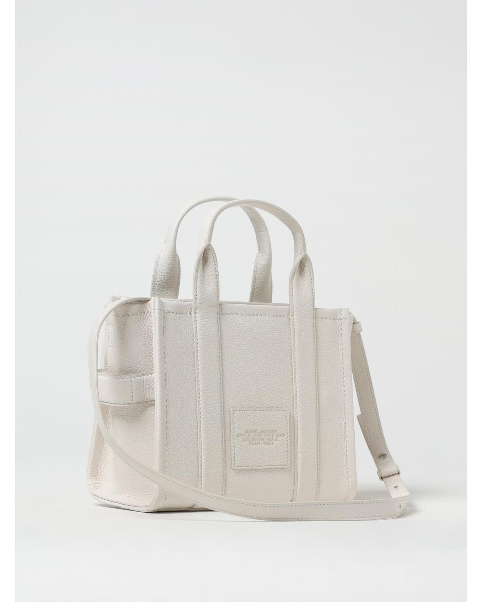 Marc Jacobs The Tote Bag Leather Handbag Wo - White image 2