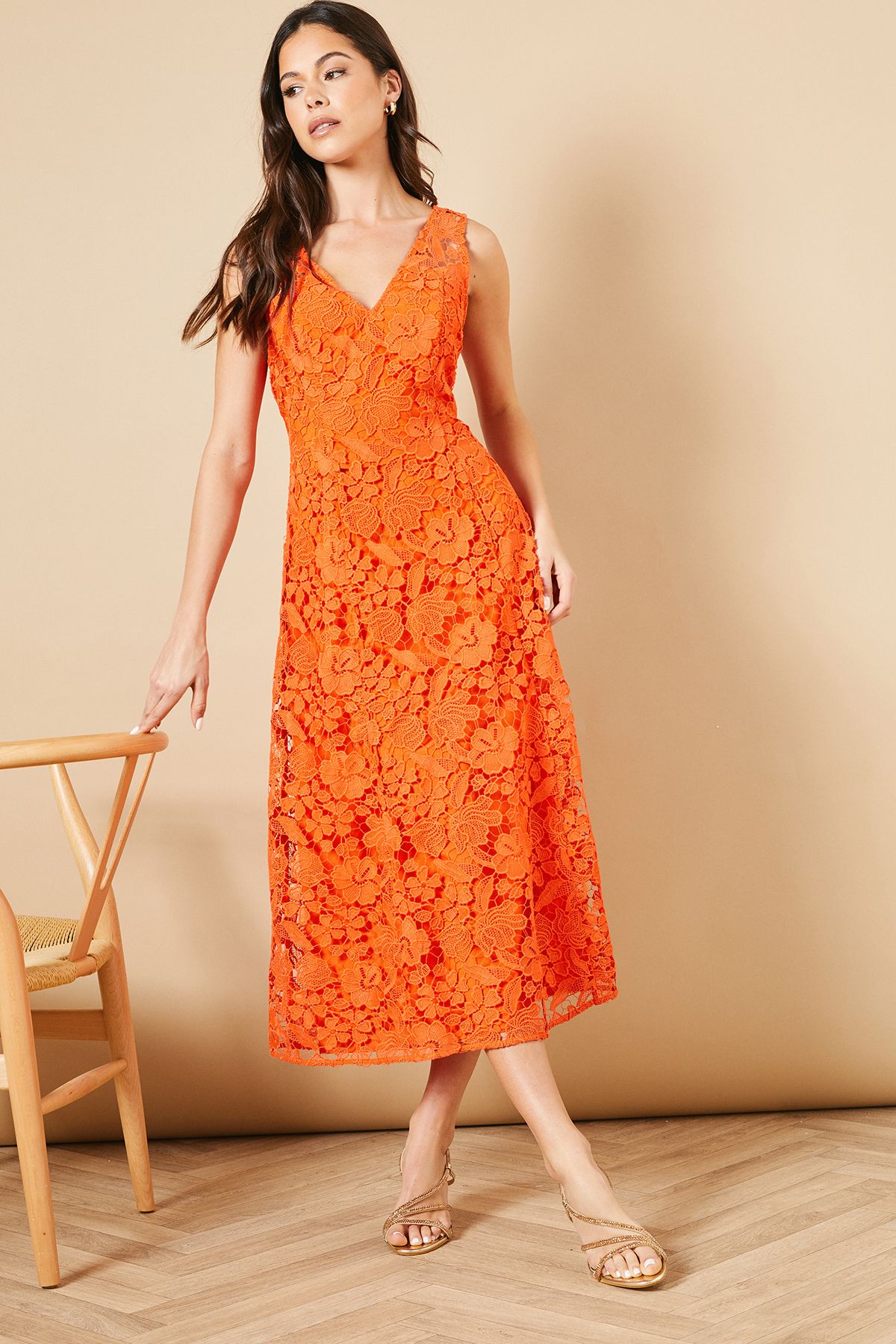 Oasis Vinnie Faux Metallic Leather Diamante High Heel Sandals Gold image 3