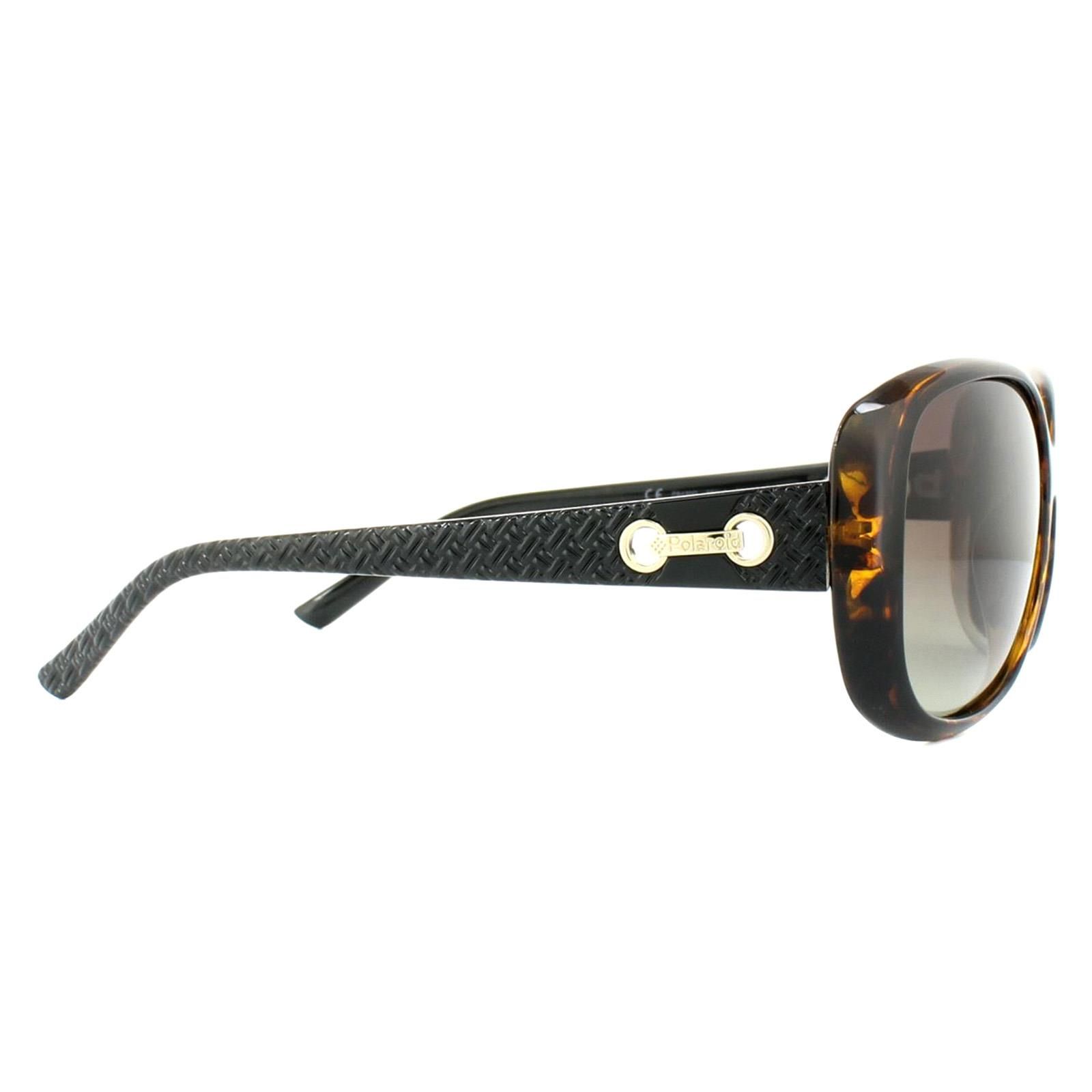 Polaroid Fashion Havana Black Brown Gradient Polarized Sunglasses image 4