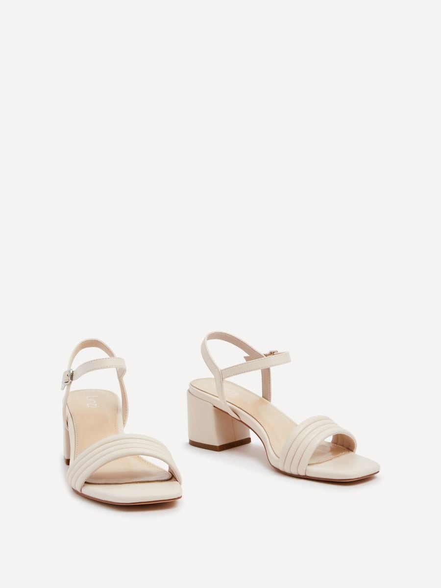 Linzi Toronto Nude Faux Leather Block Heeled Sandal image 3