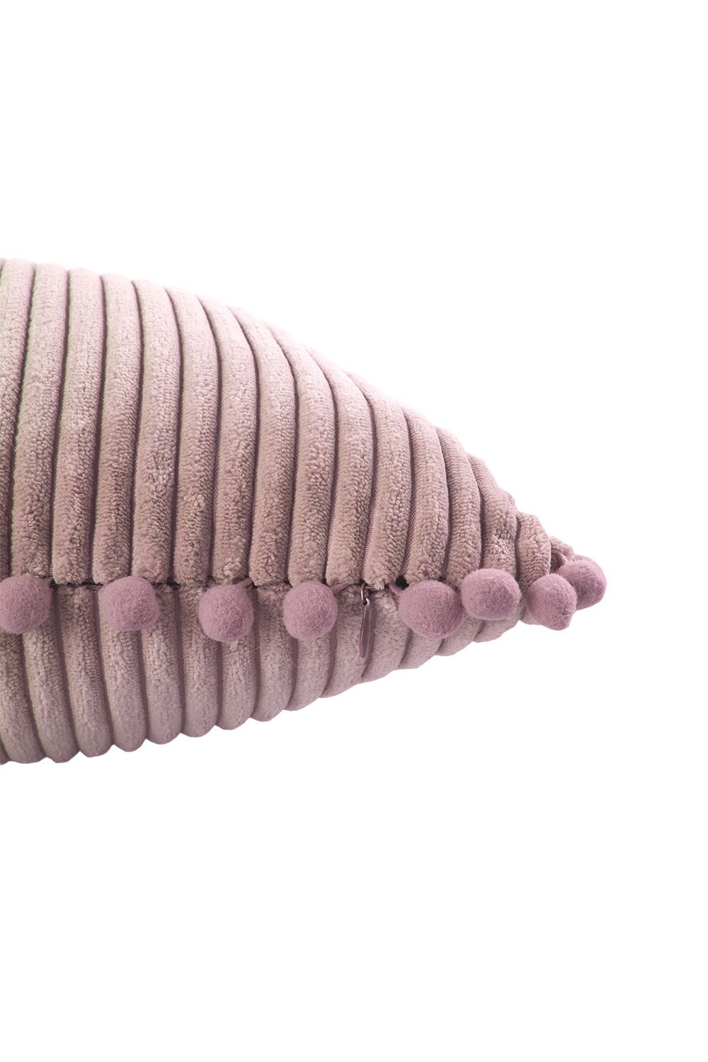 Living and Home Polyester Cushion Cover with Pom-Pom Trim image 8