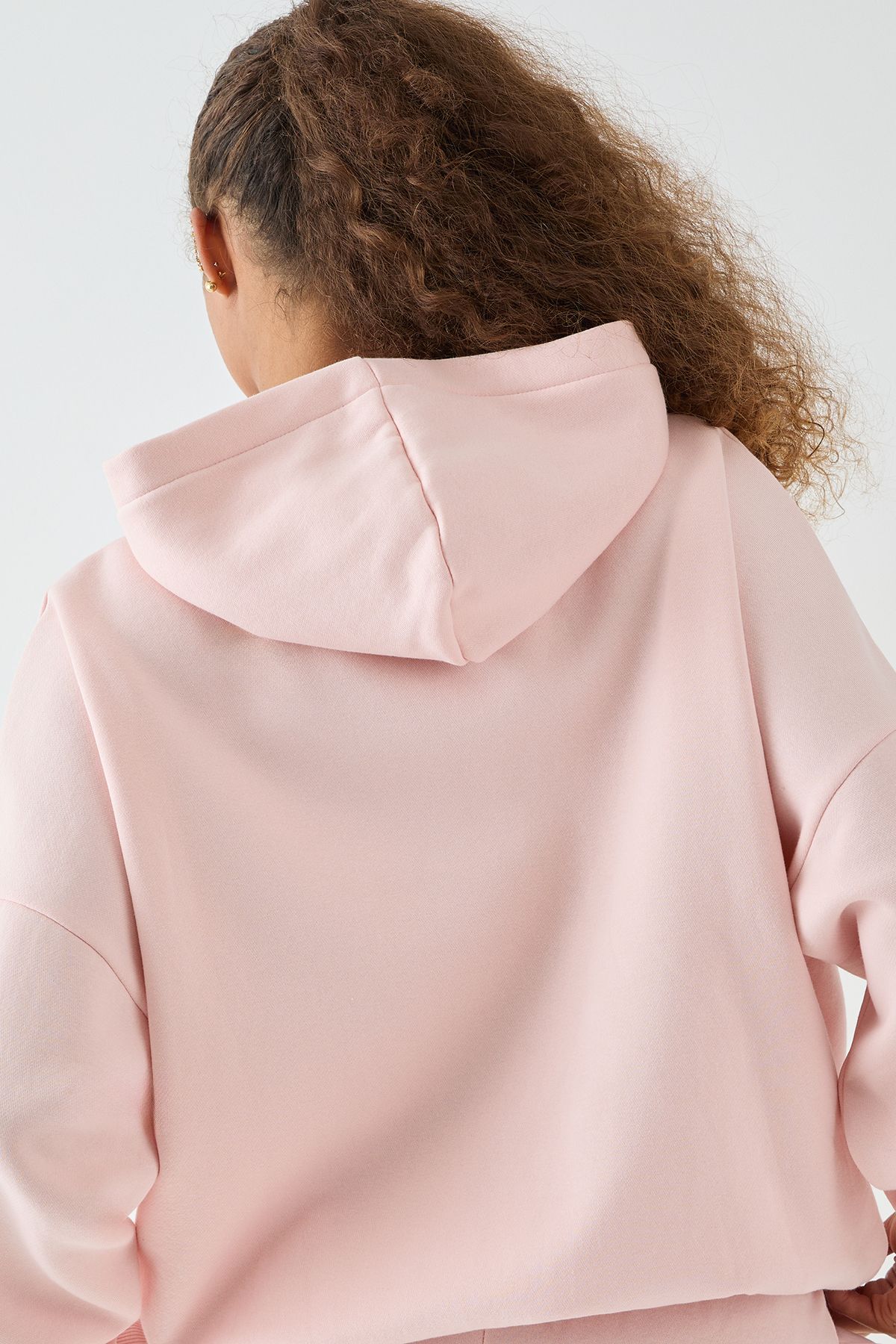DSGN Studio DSGN Studio Oversized Over The Head Hoodie Light Pink image 2