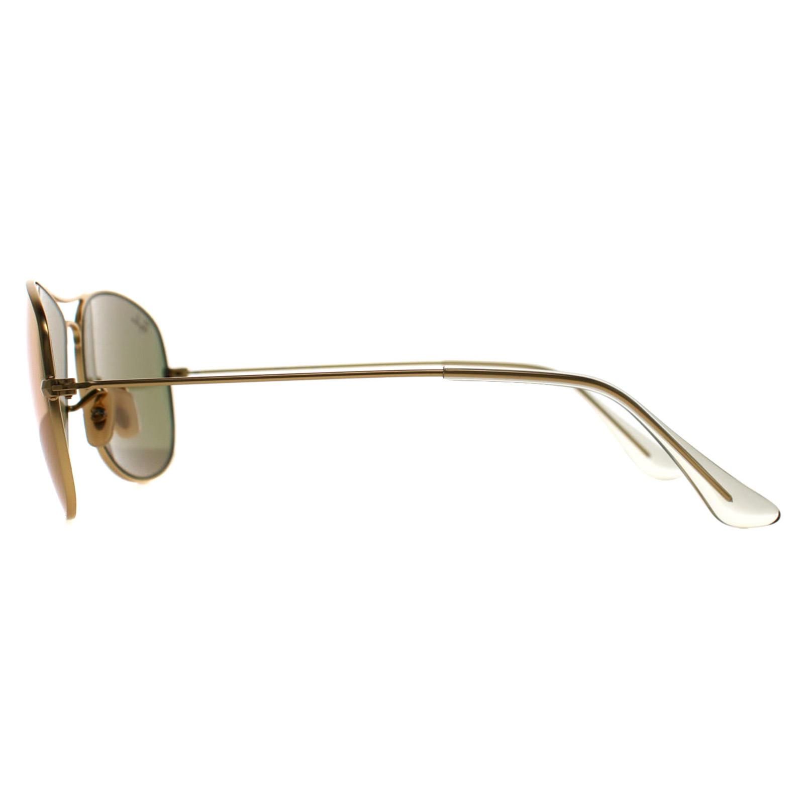 Ray-Ban Aviator Mens Gold Cyclamen Flash Sunglasses image 3
